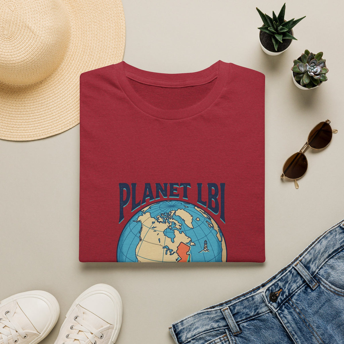 PLANET LBI 08008 NJ Trademarked T‑Shirt