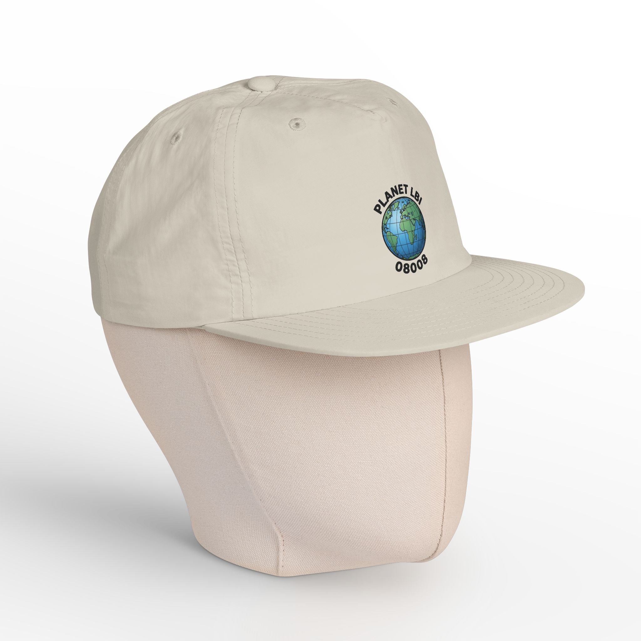 Surf Cap — 'Planet LBI ' Embroidered Globe Baseball Hat