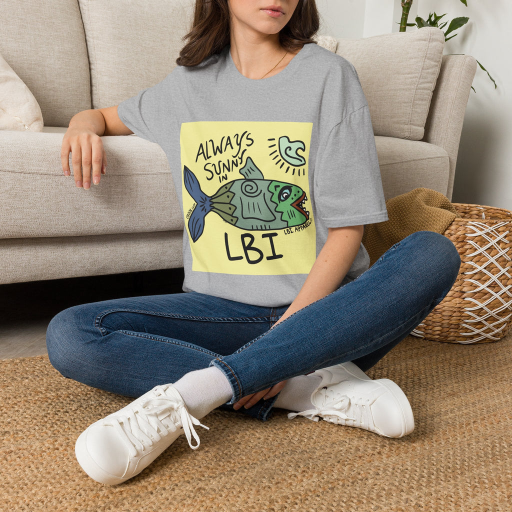 Always Sunny in LBI T-Shirt — Beachy Fish Graphic Tee