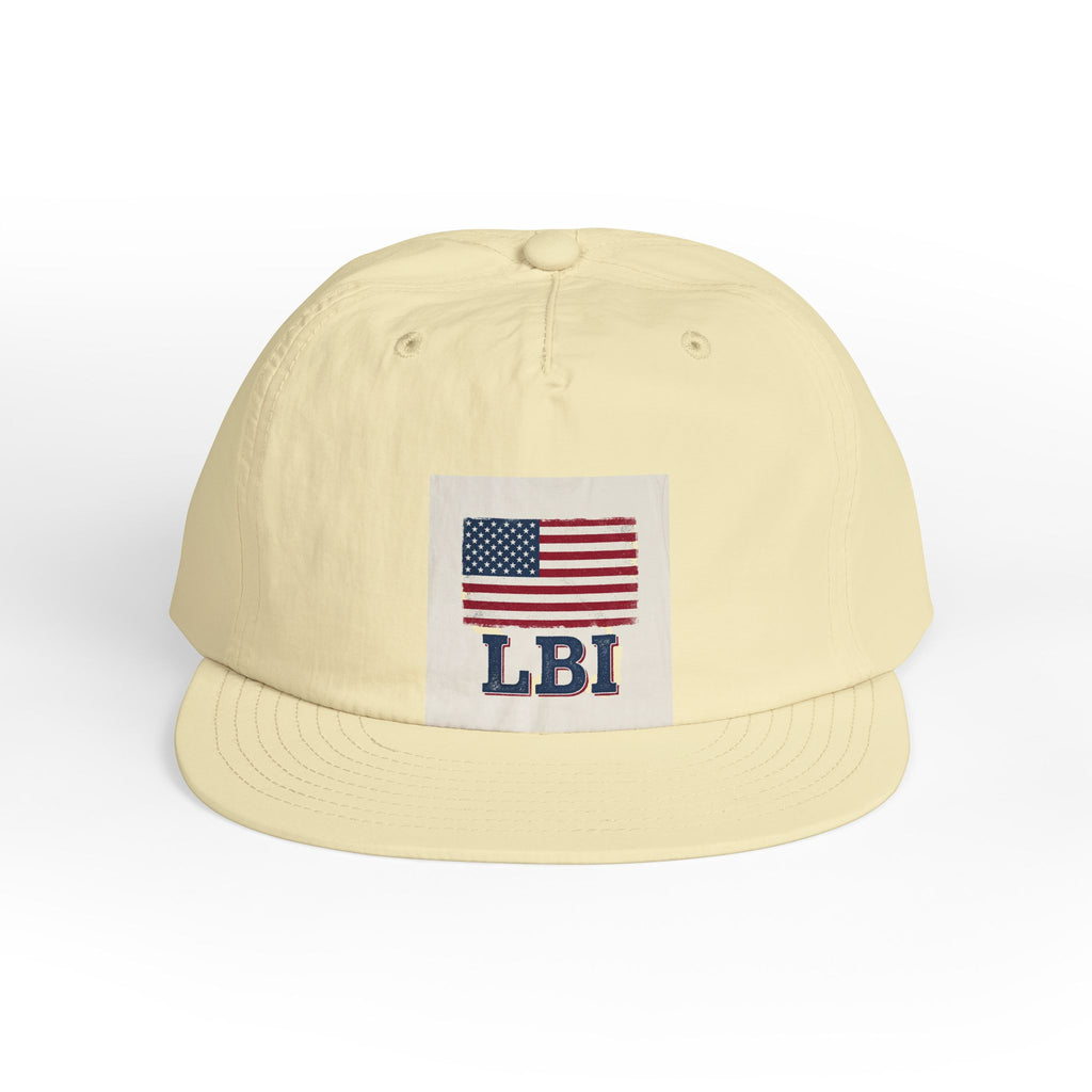 AMERICAN FLAG LBI  Embroidered Globe Baseball Hat