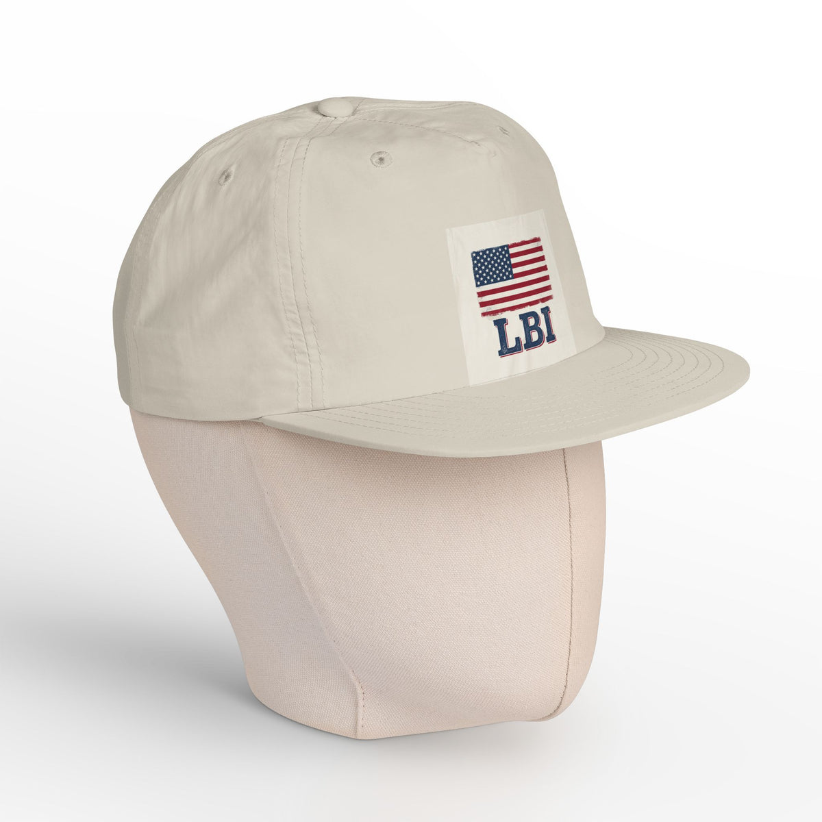 AMERICAN FLAG LBI  Embroidered Globe Baseball Hat