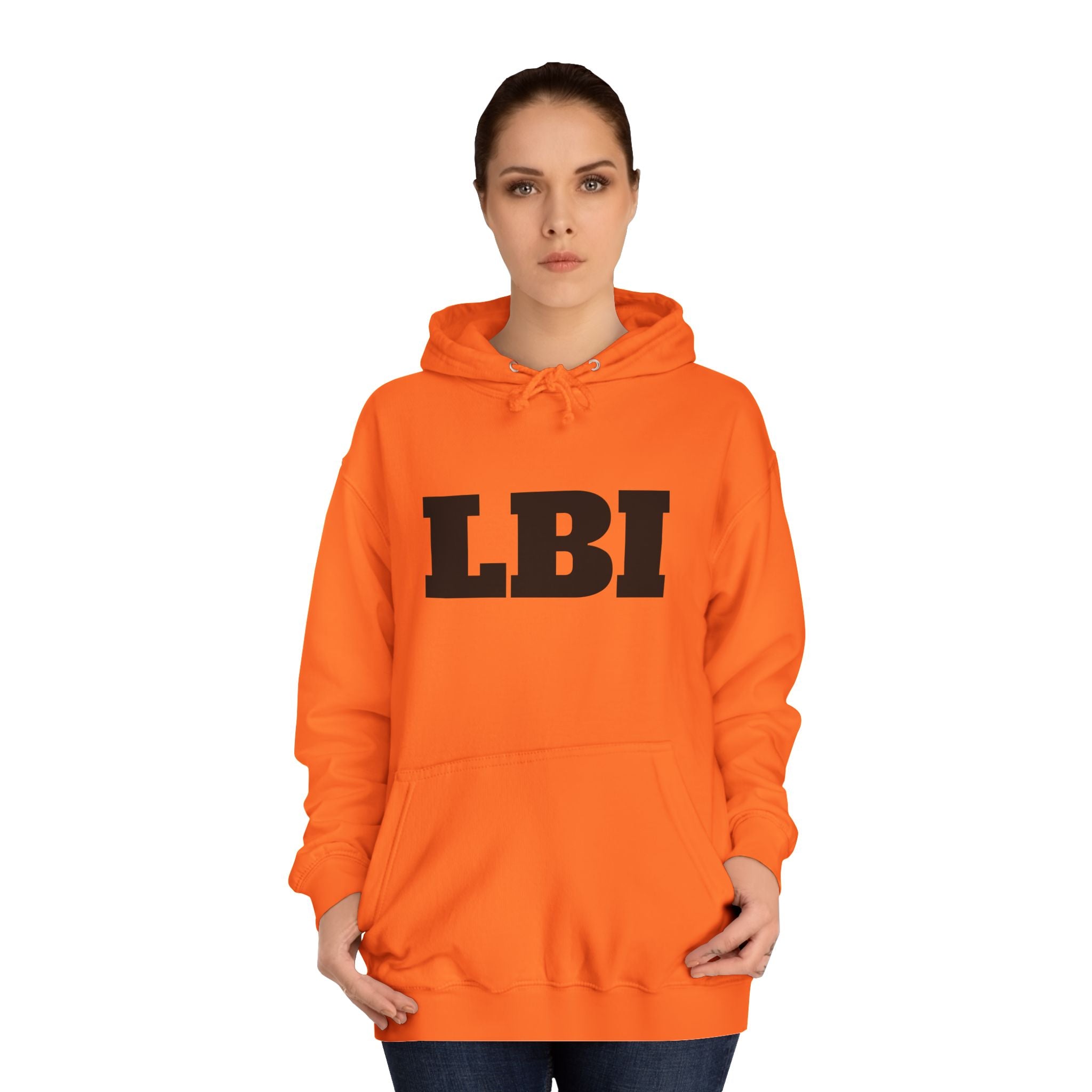 LBI College Hoodie — Classic Campus Lettering Pullover