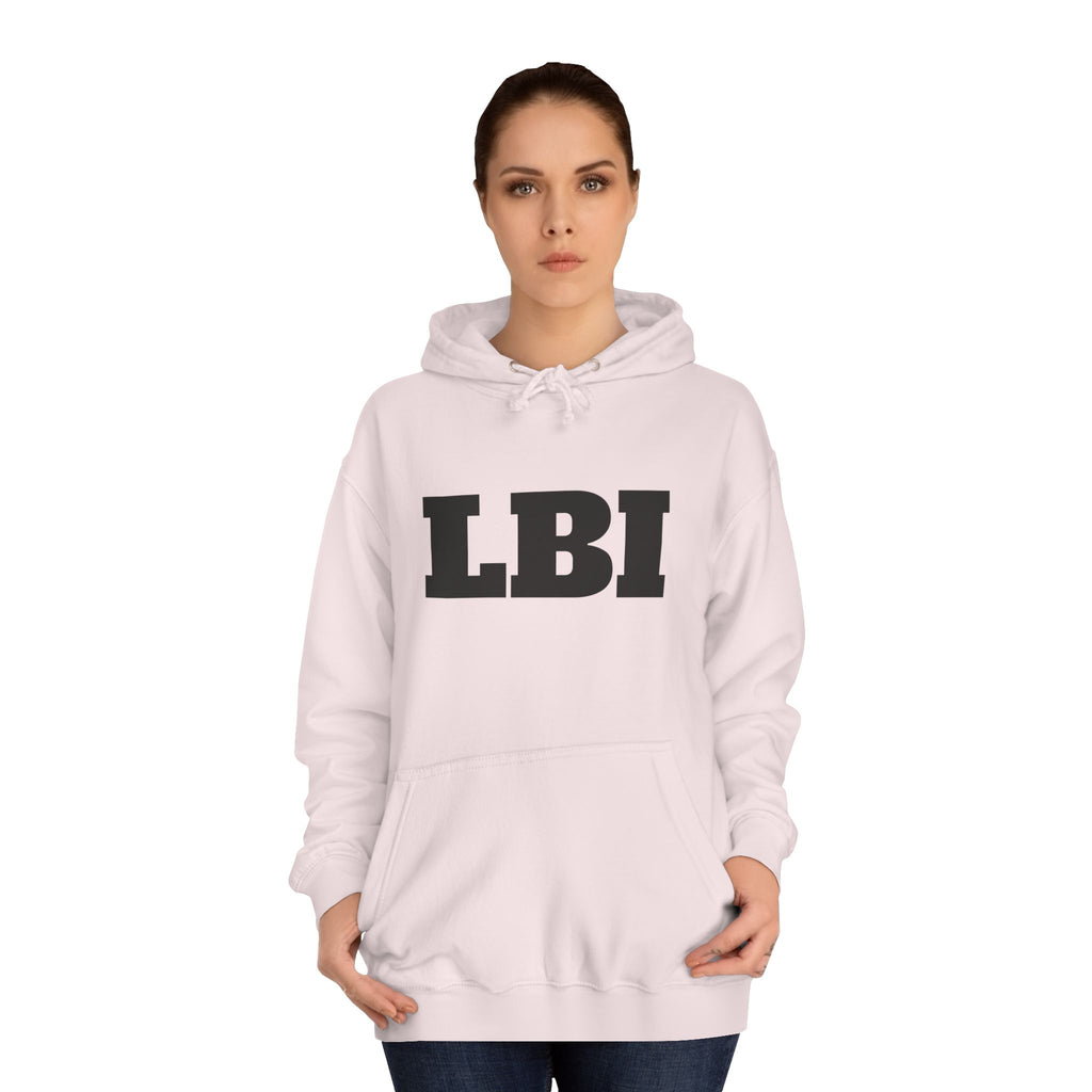 LBI College Hoodie — Classic Campus Lettering Pullover