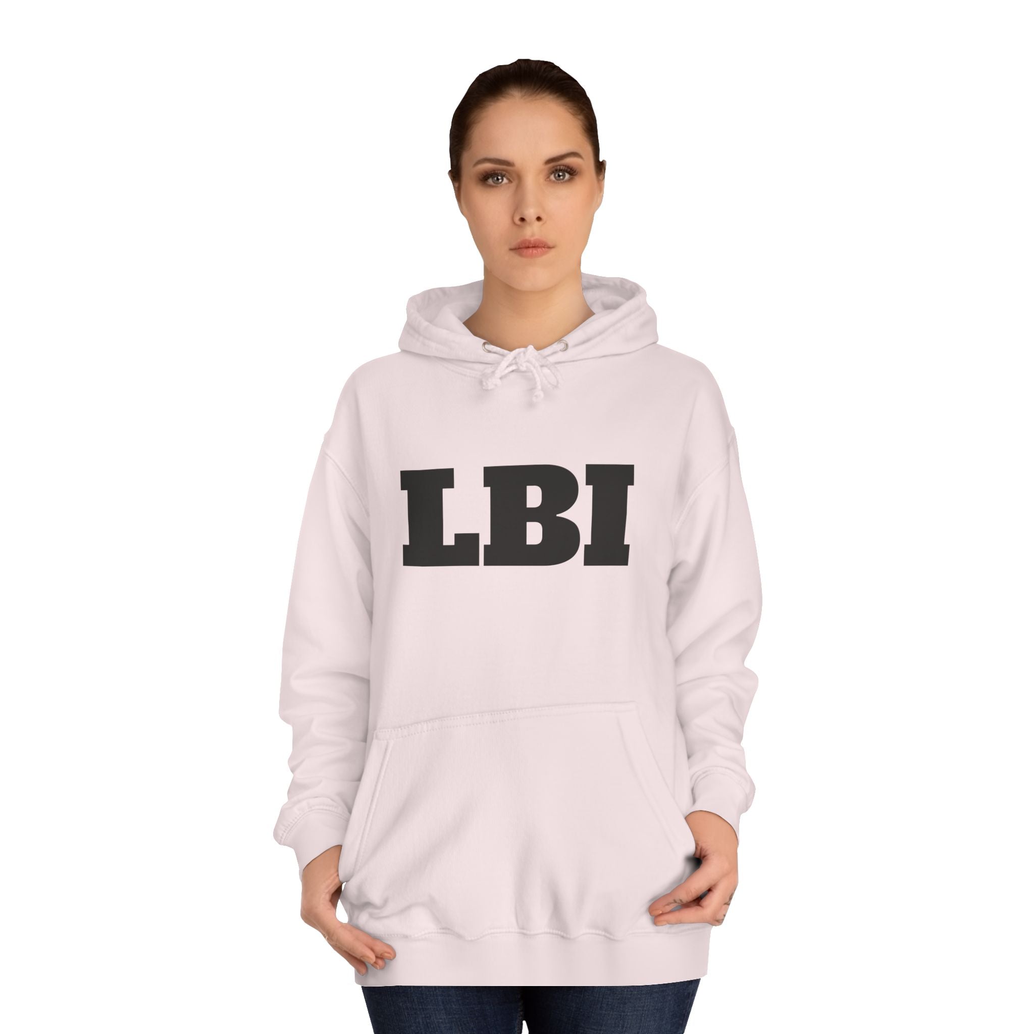 LBI College Hoodie — Classic Campus Lettering Pullover