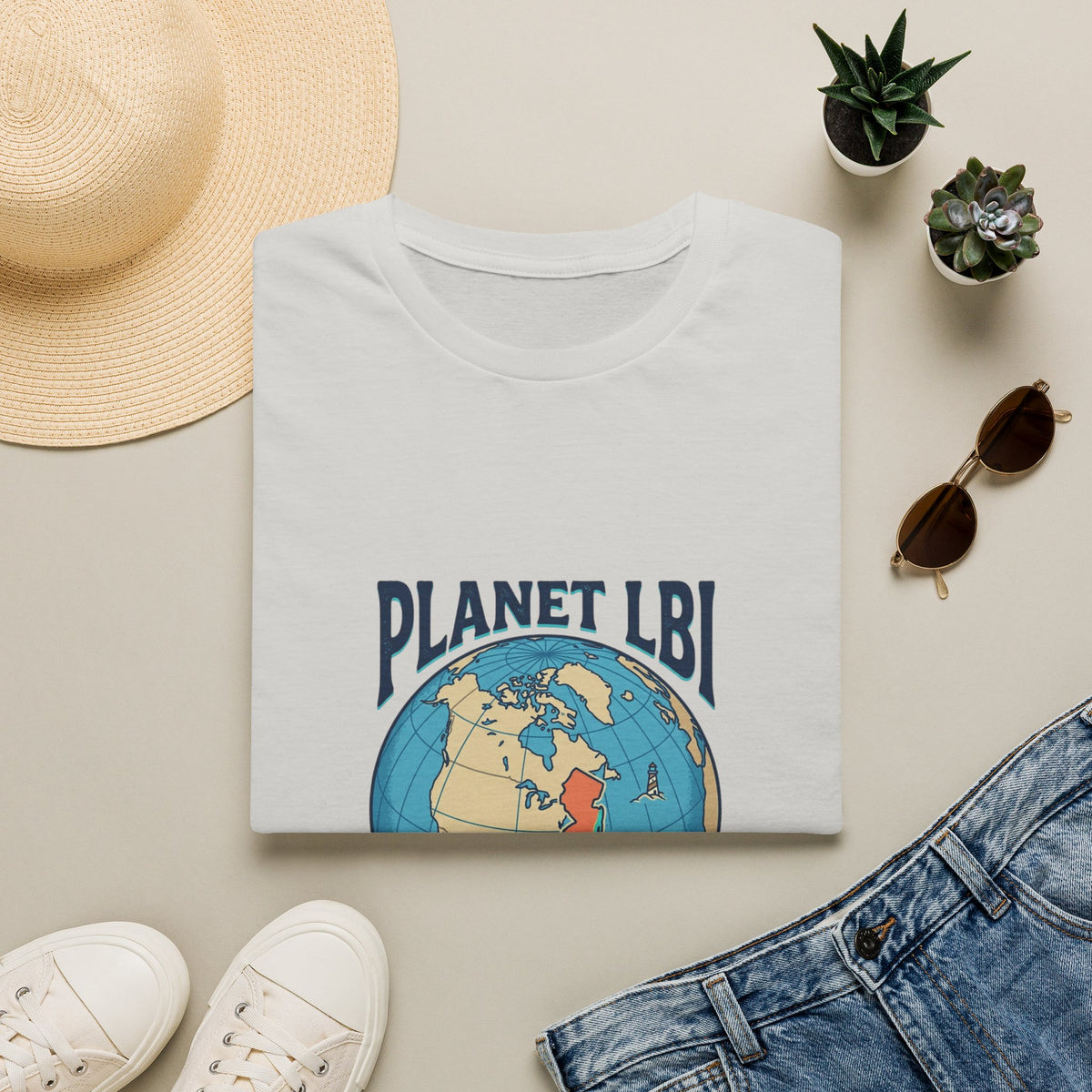 PLANET LBI 08008 NJ Trademarked T‑Shirt