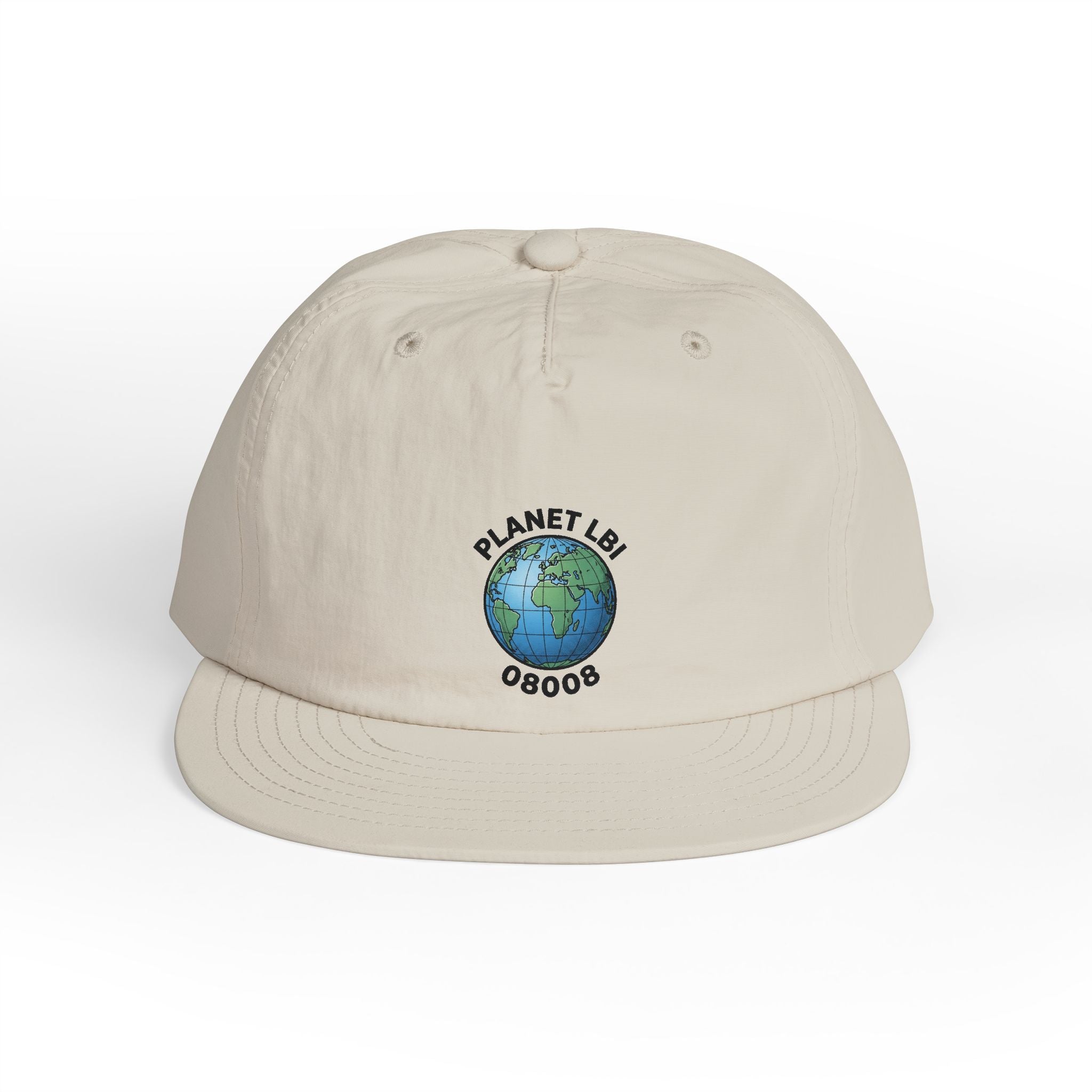 Surf Cap — 'Planet LBI ' Embroidered Globe Baseball Hat