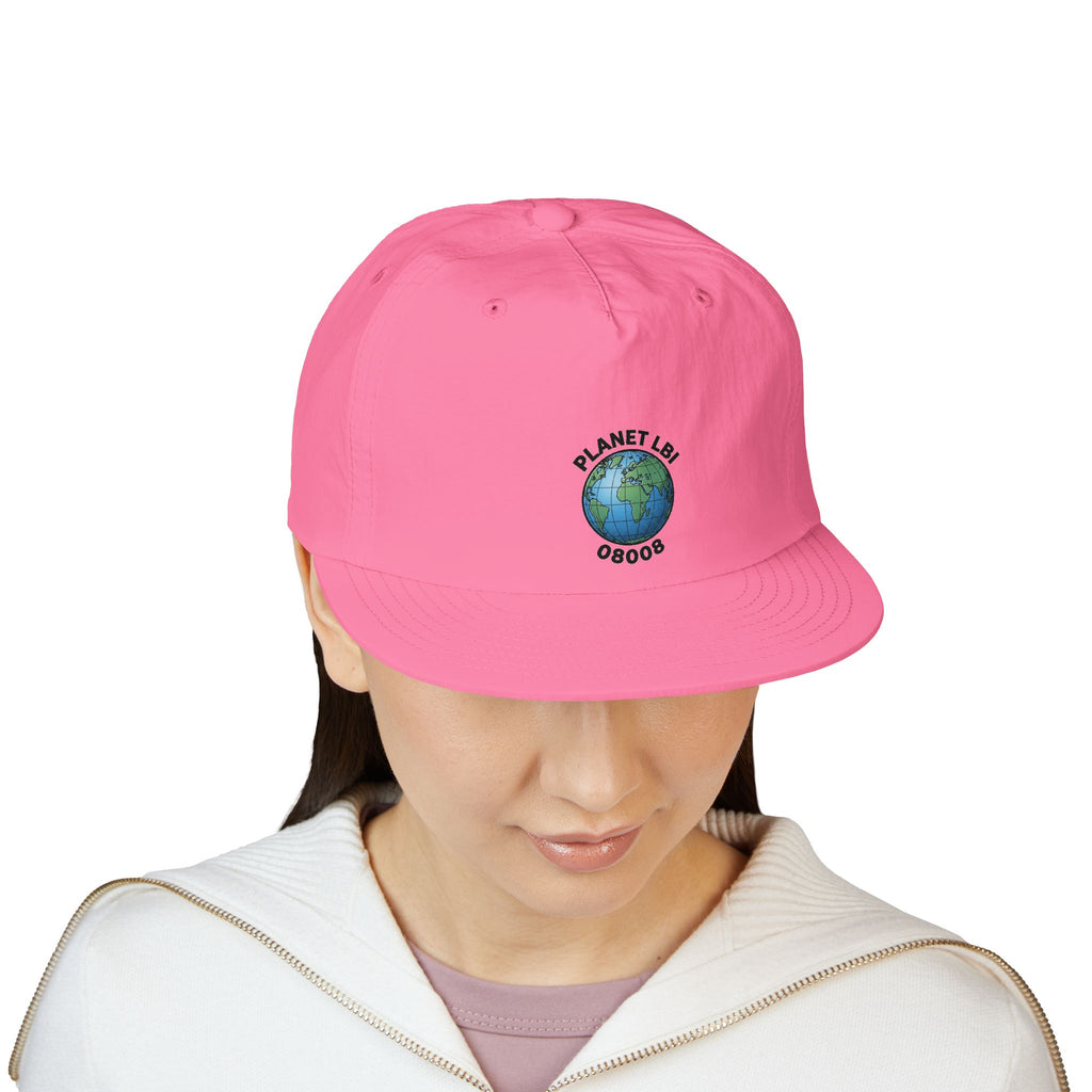 Surf Cap — 'Planet LBI ' Embroidered Globe Baseball Hat