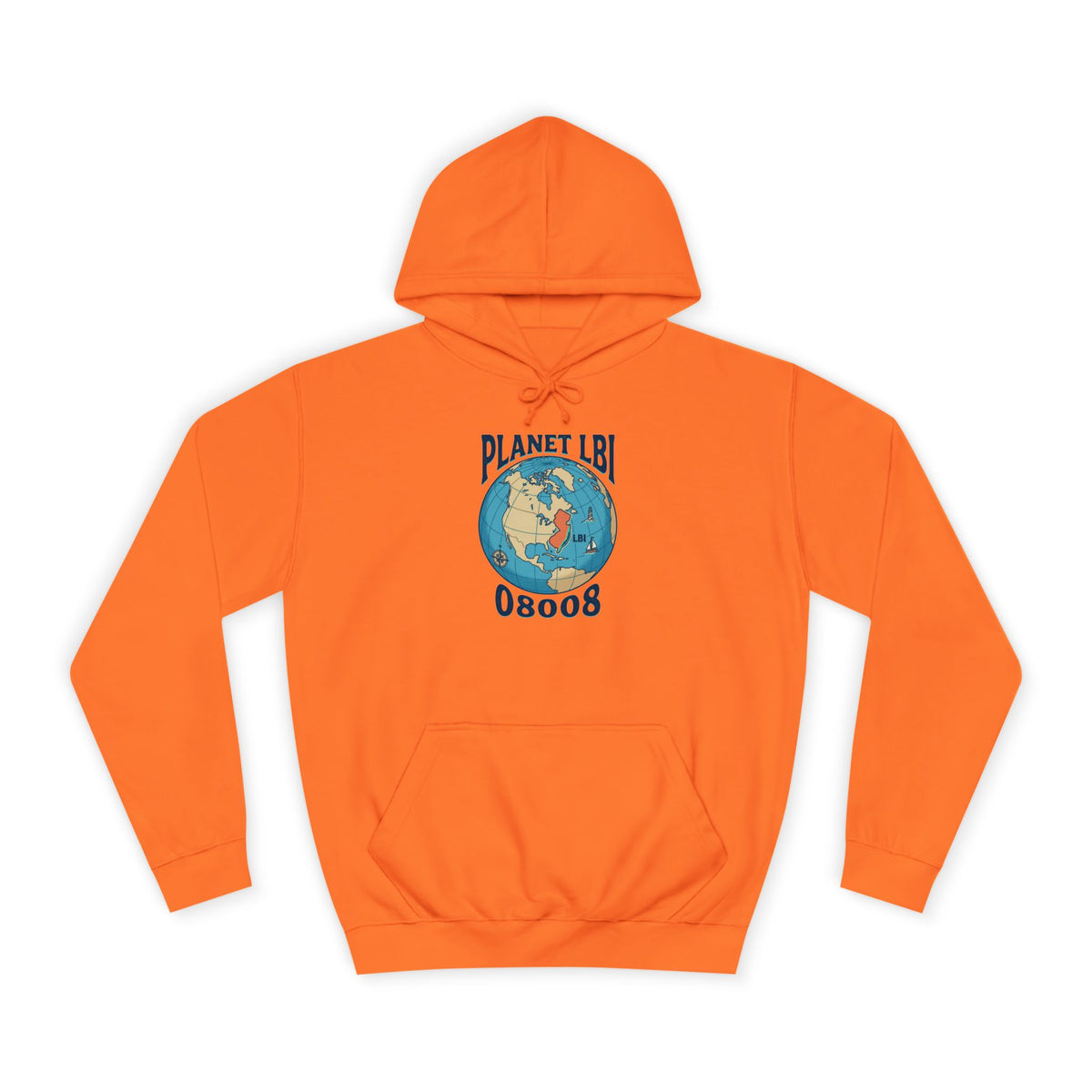 Planet LBI Hoodie — Earth Graphic Eco-Friendly Sweatshirt