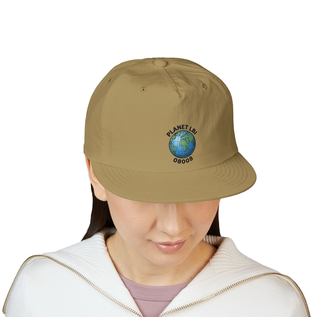 Surf Cap — 'Planet LBI ' Embroidered Globe Baseball Hat
