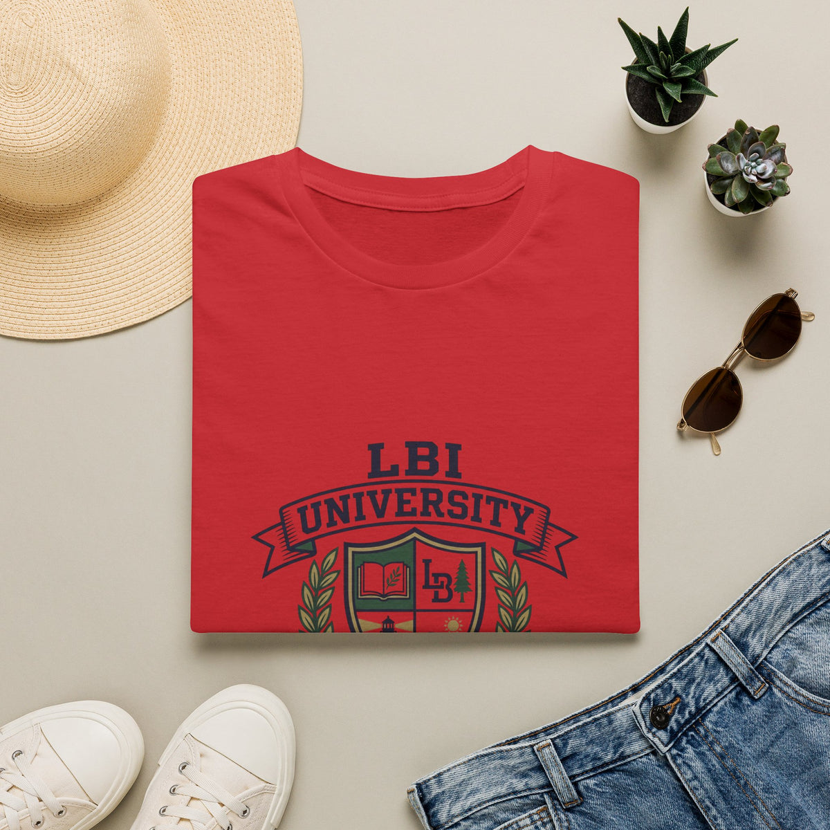 LBI UNIVERSITY 08008 T‑Shirt Trademarked