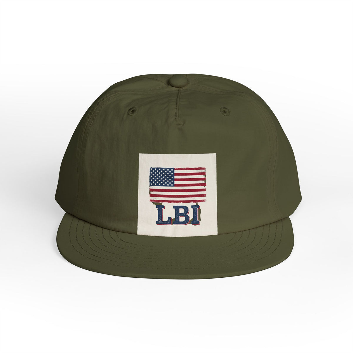 AMERICAN FLAG LBI  Embroidered Globe Baseball Hat