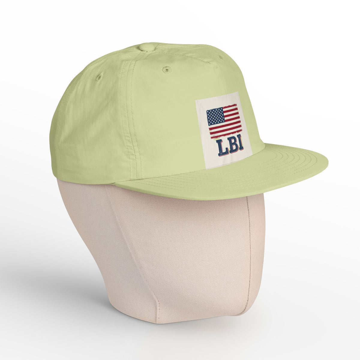 AMERICAN FLAG LBI  Embroidered Globe Baseball Hat