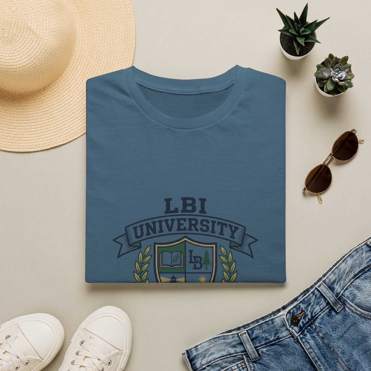 LBI UNIVERSITY 08008 T‑Shirt Trademarked