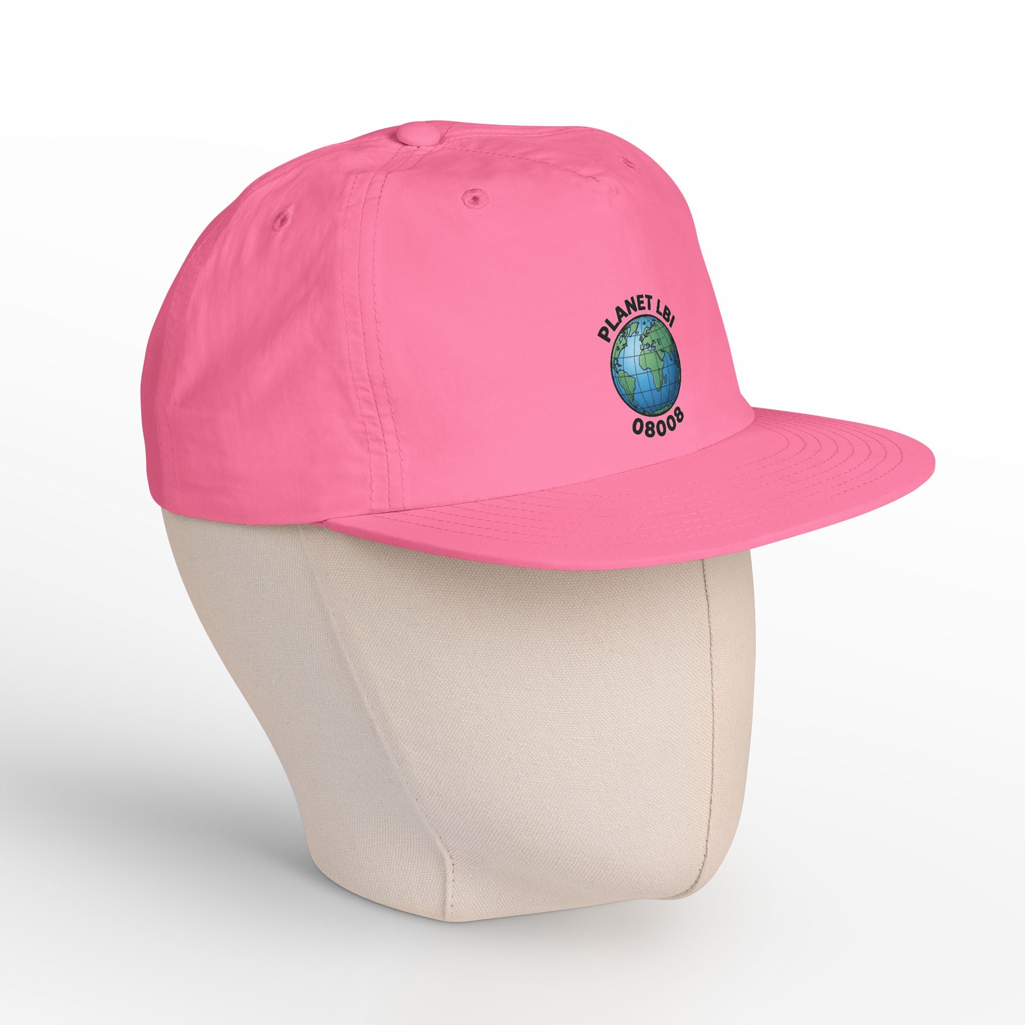 Surf Cap — 'Planet LBI ' Embroidered Globe Baseball Hat