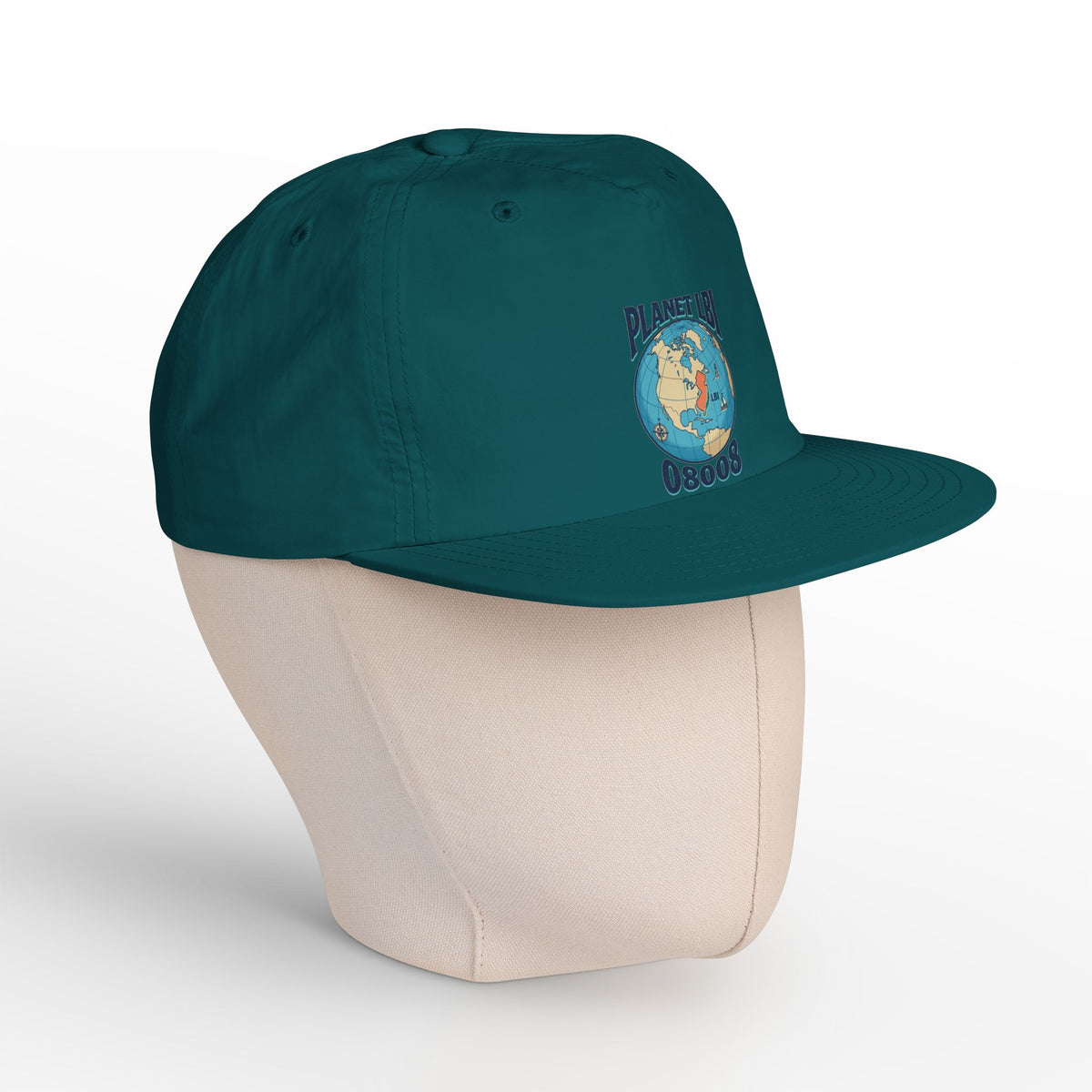 Planet LBI Trademarked  08008 NJ Embroidered Globe Baseball Hat