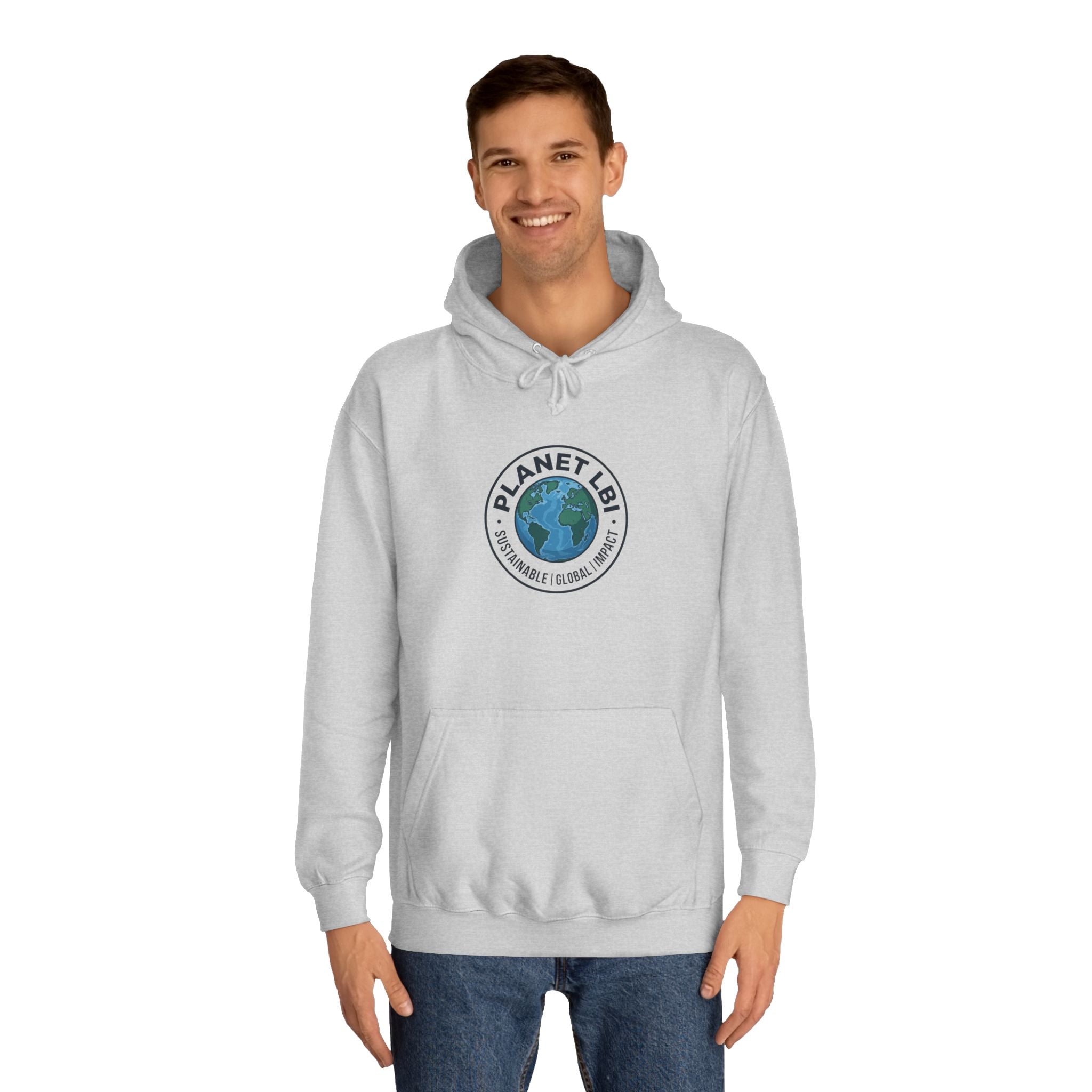 Planet LBI Hoodie — Earth Graphic Eco-Friendly Sweatshirt