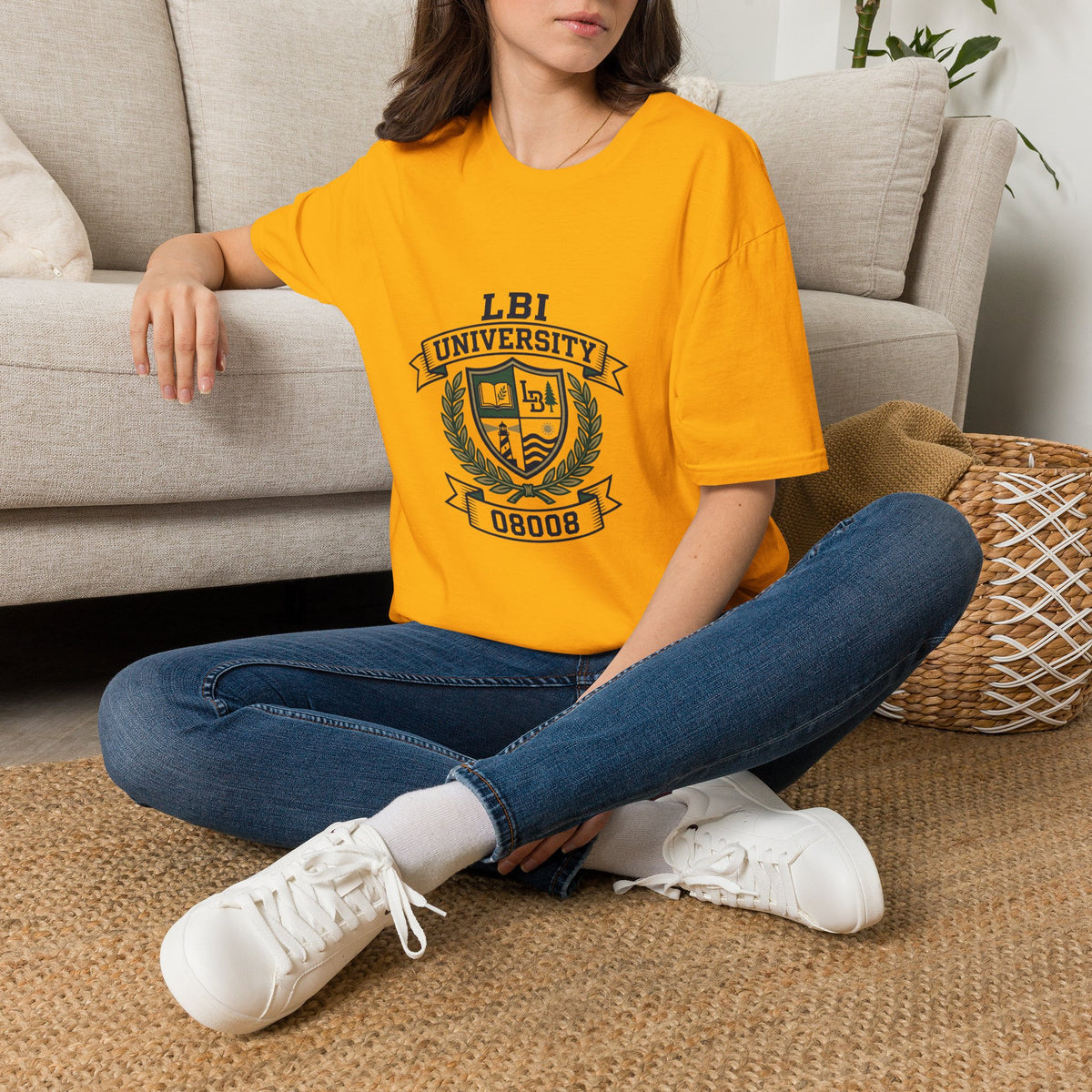LBI UNIVERSITY 08008 T‑Shirt Trademarked