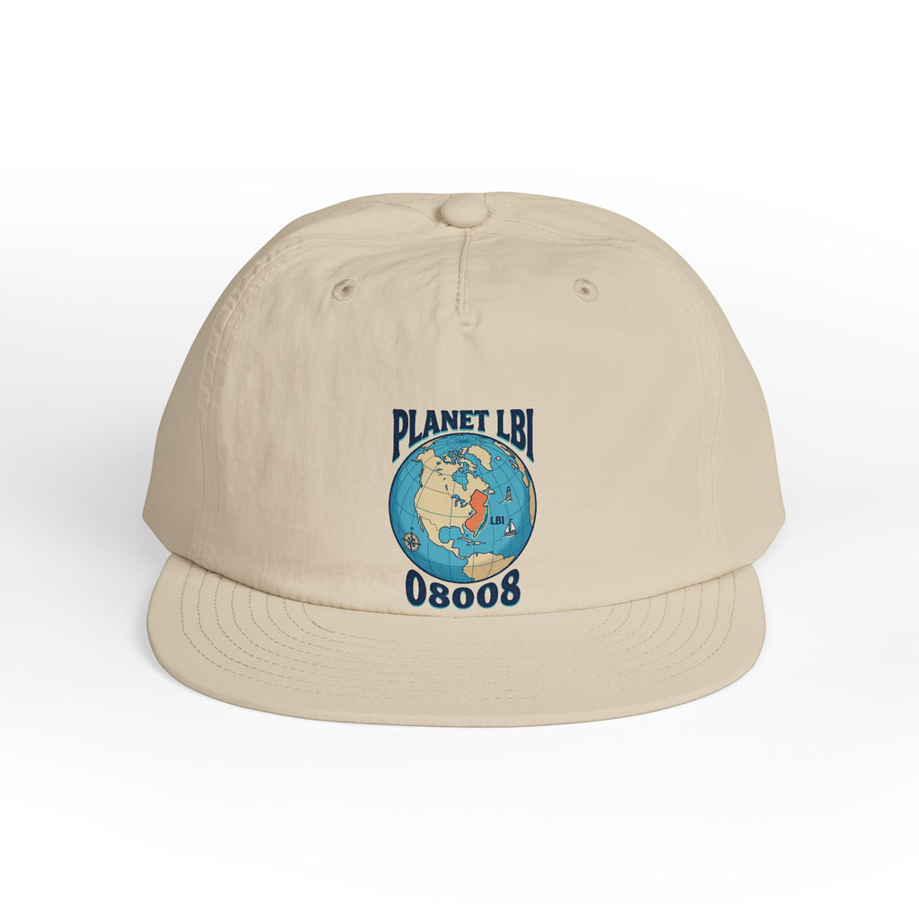 Planet LBI 08008 NJ Embroidered Globe Baseball Hat
