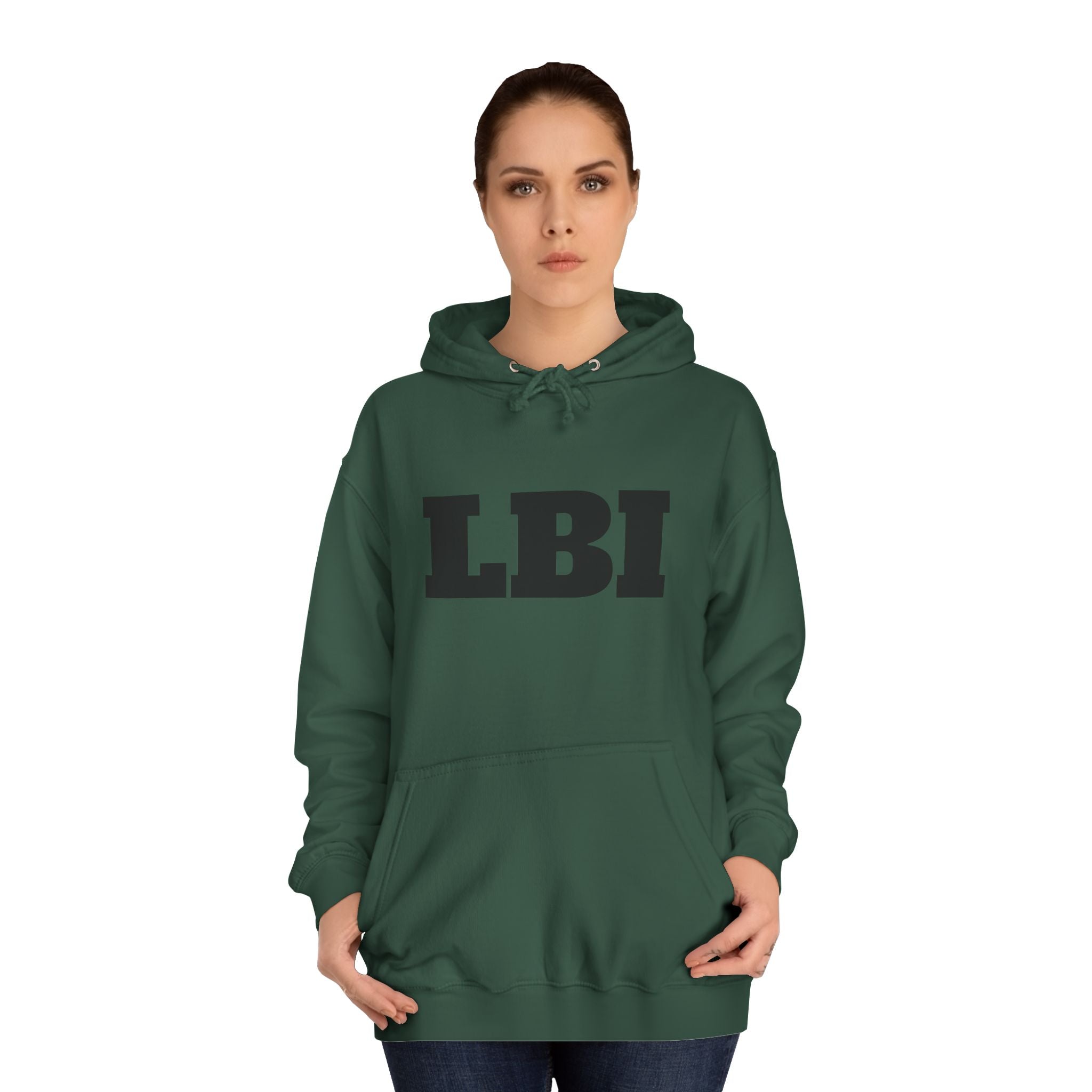 LBI College Hoodie — Classic Campus Lettering Pullover