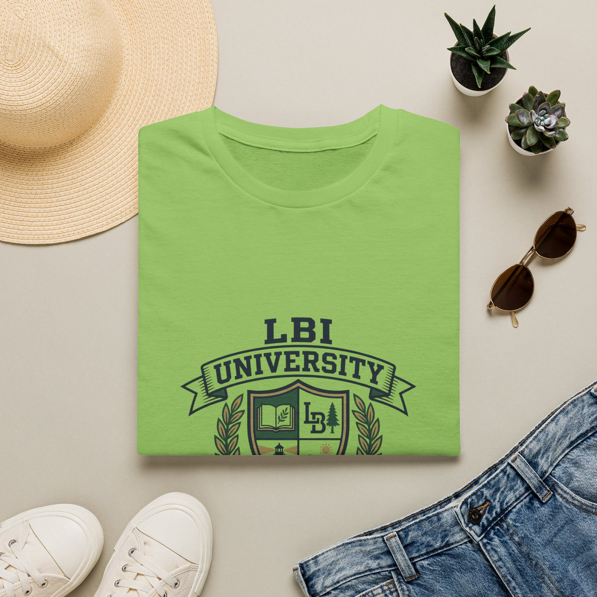 LBI UNIVERSITY 08008 T‑Shirt Trademarked