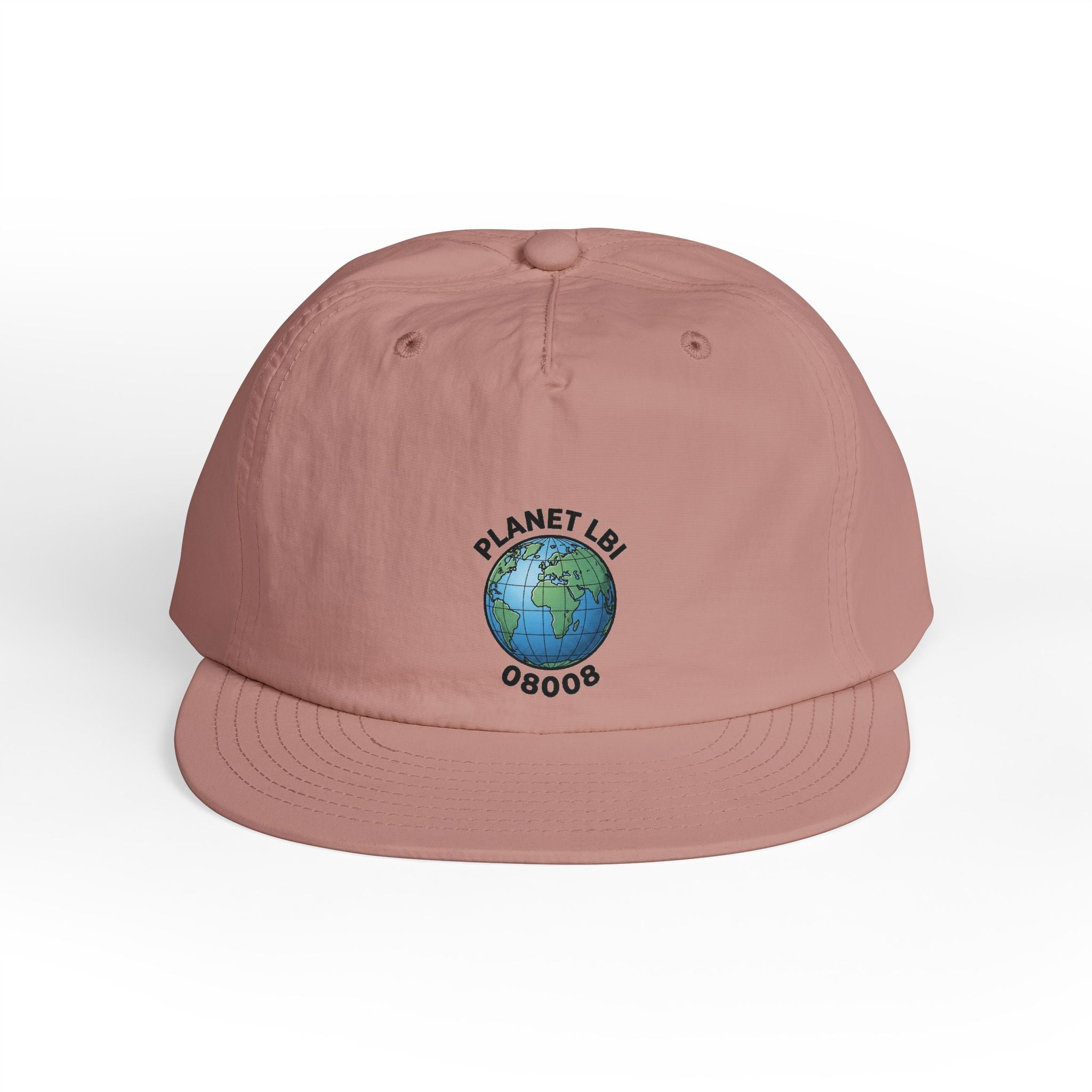 Surf Cap — 'Planet LBI ' Embroidered Globe Baseball Hat