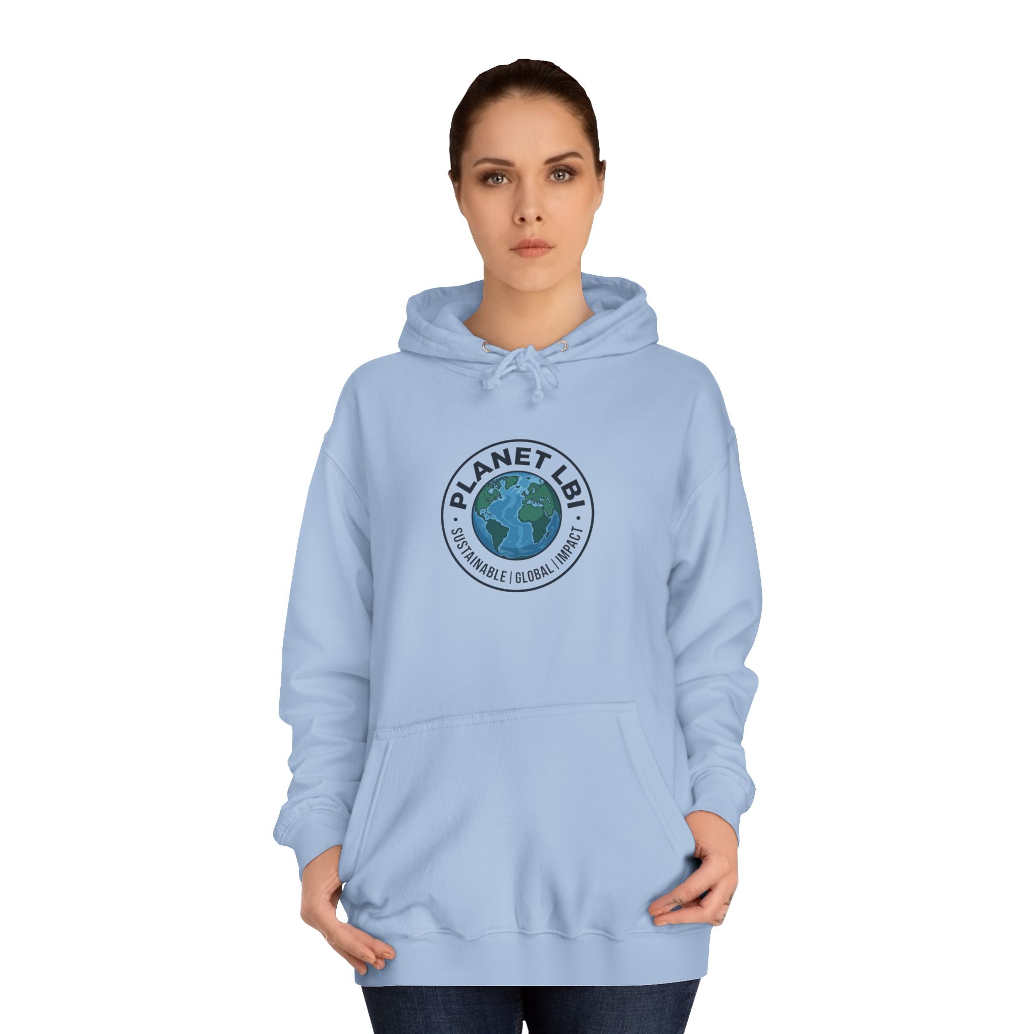 Planet LBI Hoodie — Earth Graphic Eco-Friendly Sweatshirt