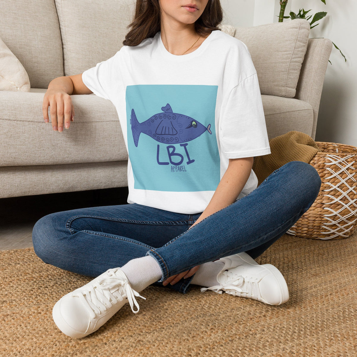 LBI Apparel T-Shirt — Beachy Fish Graphic Tee (a)