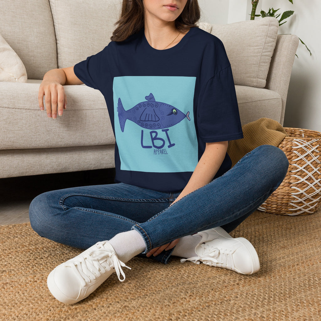 LBI Apparel T-Shirt — Beachy Fish Graphic Tee (a)