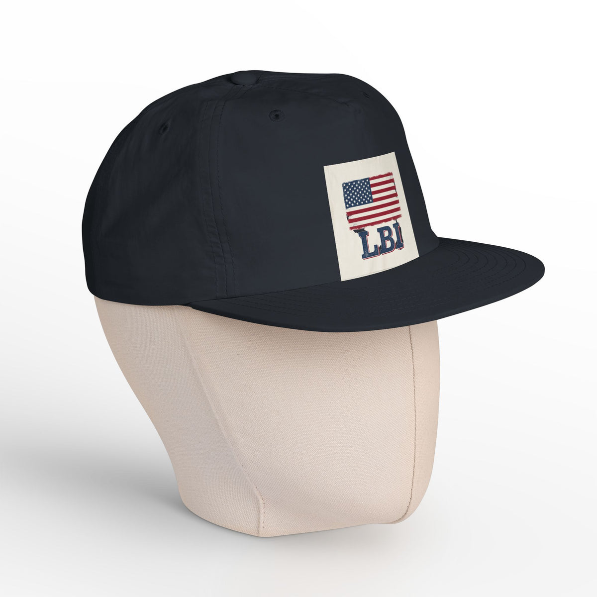 AMERICAN FLAG LBI  Embroidered Globe Baseball Hat