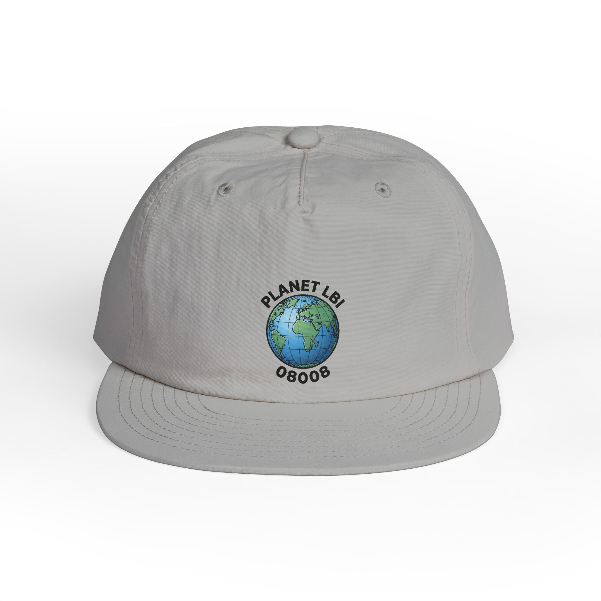 Surf Cap — 'Planet LBI ' Embroidered Globe Baseball Hat