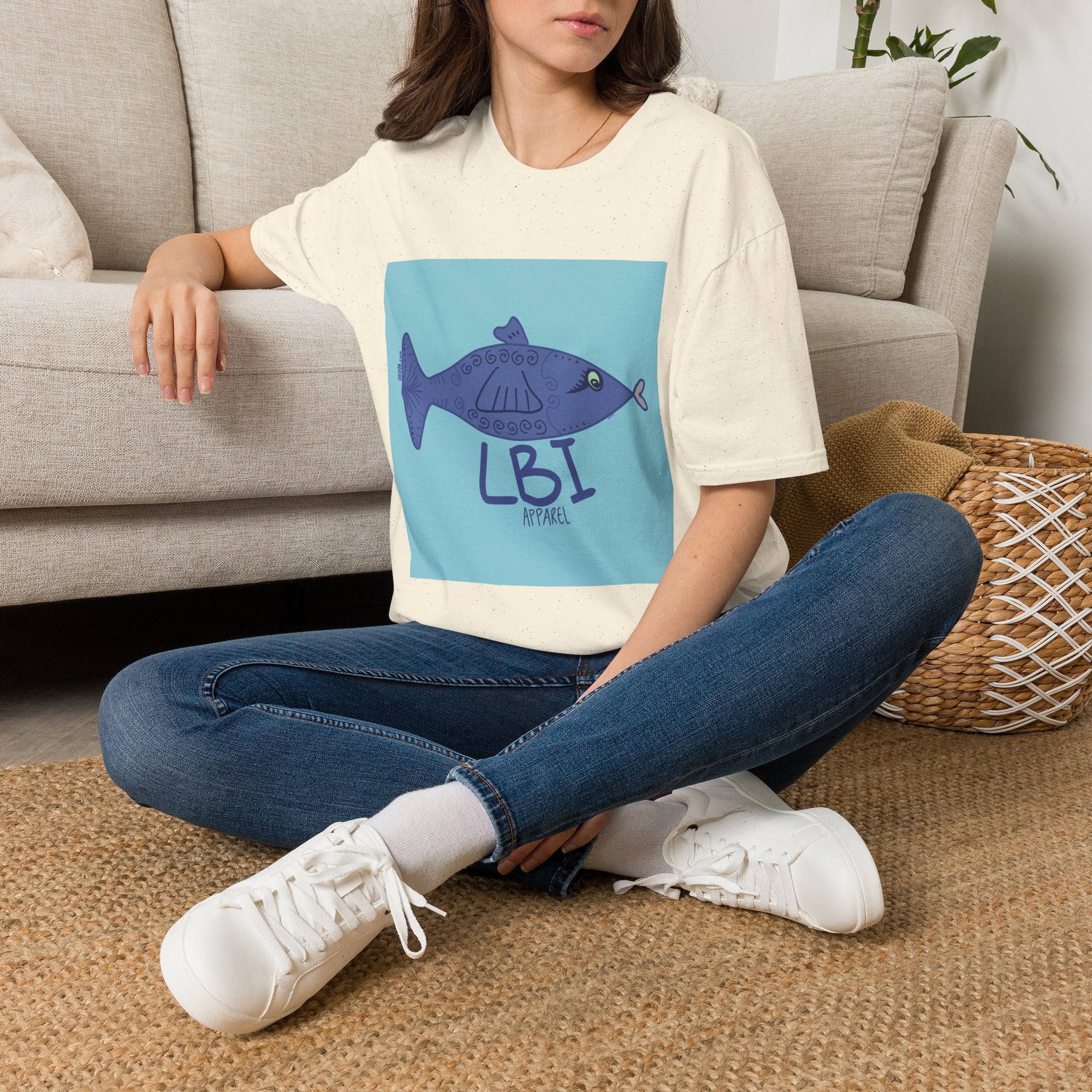 LBI Apparel T-Shirt — Beachy Fish Graphic Tee (a)