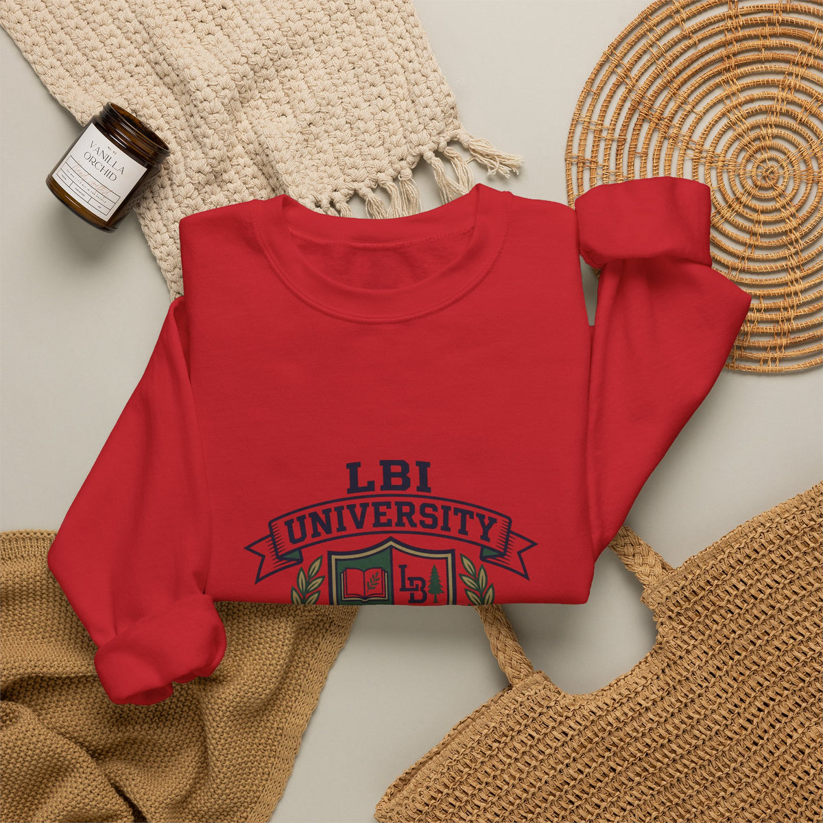 Trademarked: LBI UNIVERSITY Crewneck Sweatshirt