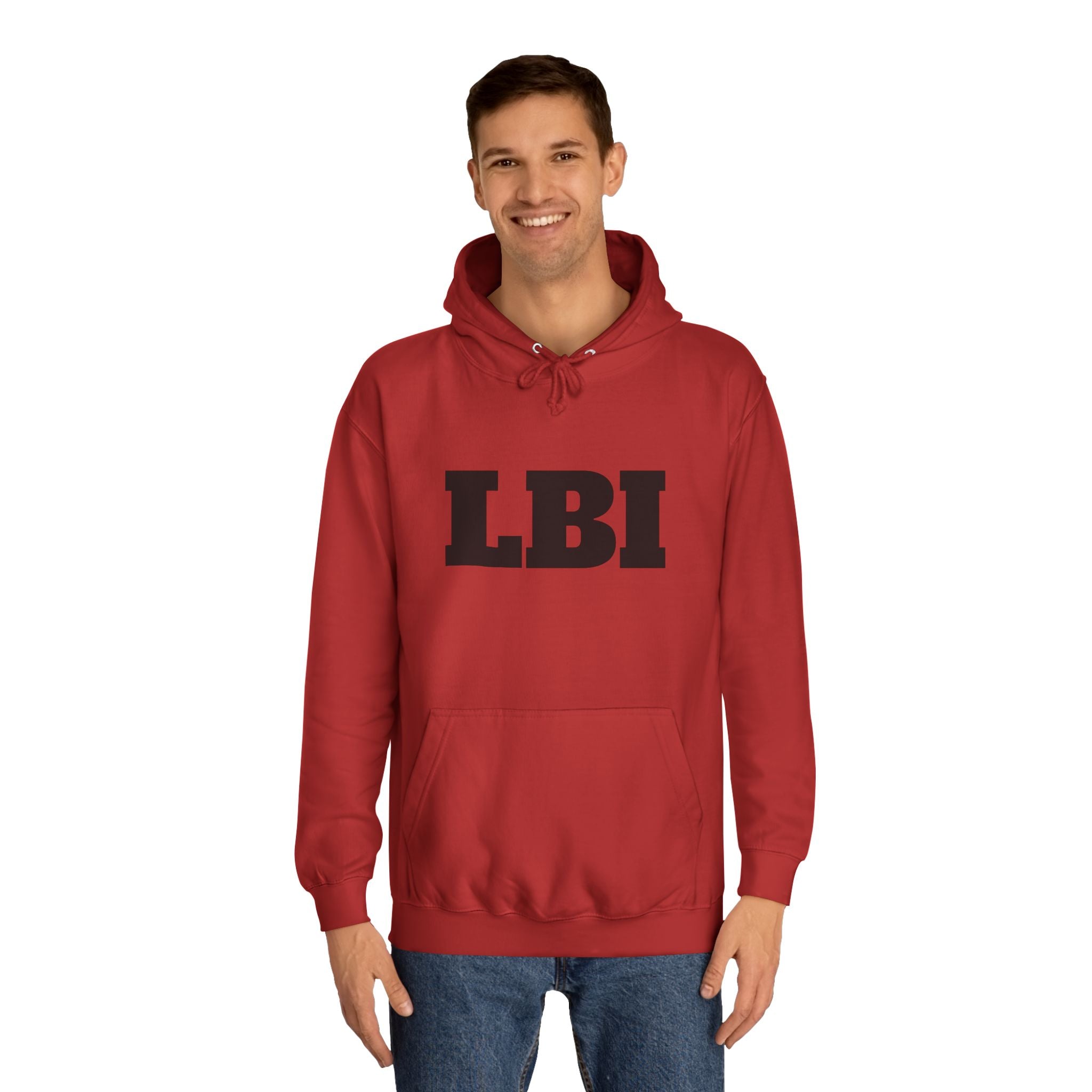 LBI College Hoodie — Classic Campus Lettering Pullover