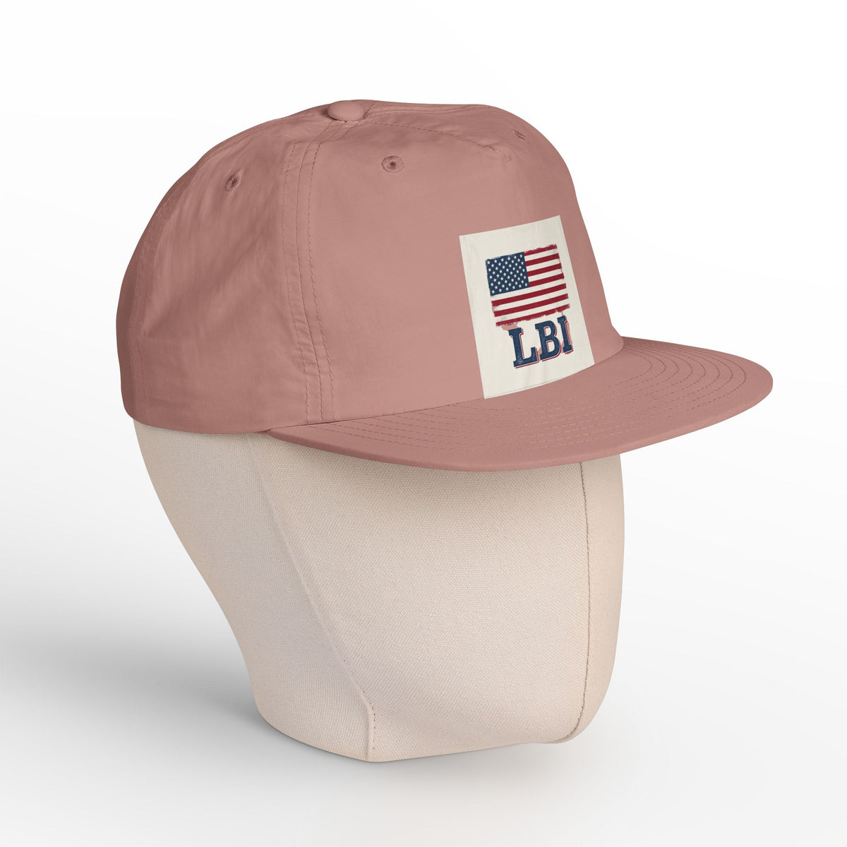 AMERICAN FLAG LBI  Embroidered Globe Baseball Hat