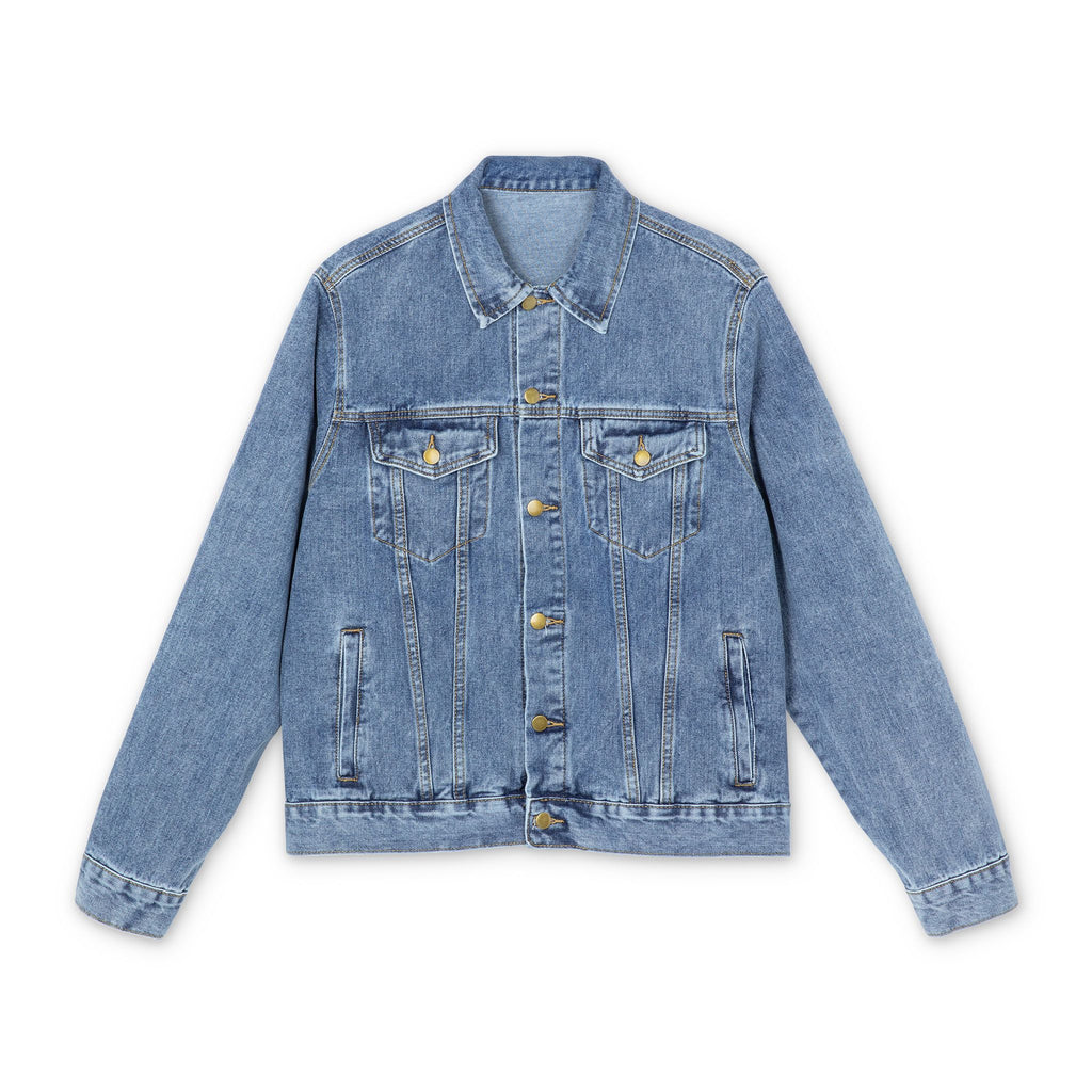 Denim Jacket — Planet LBI 08008 Back Graphic | Coastal Surf Trademarked Trucker Jacket