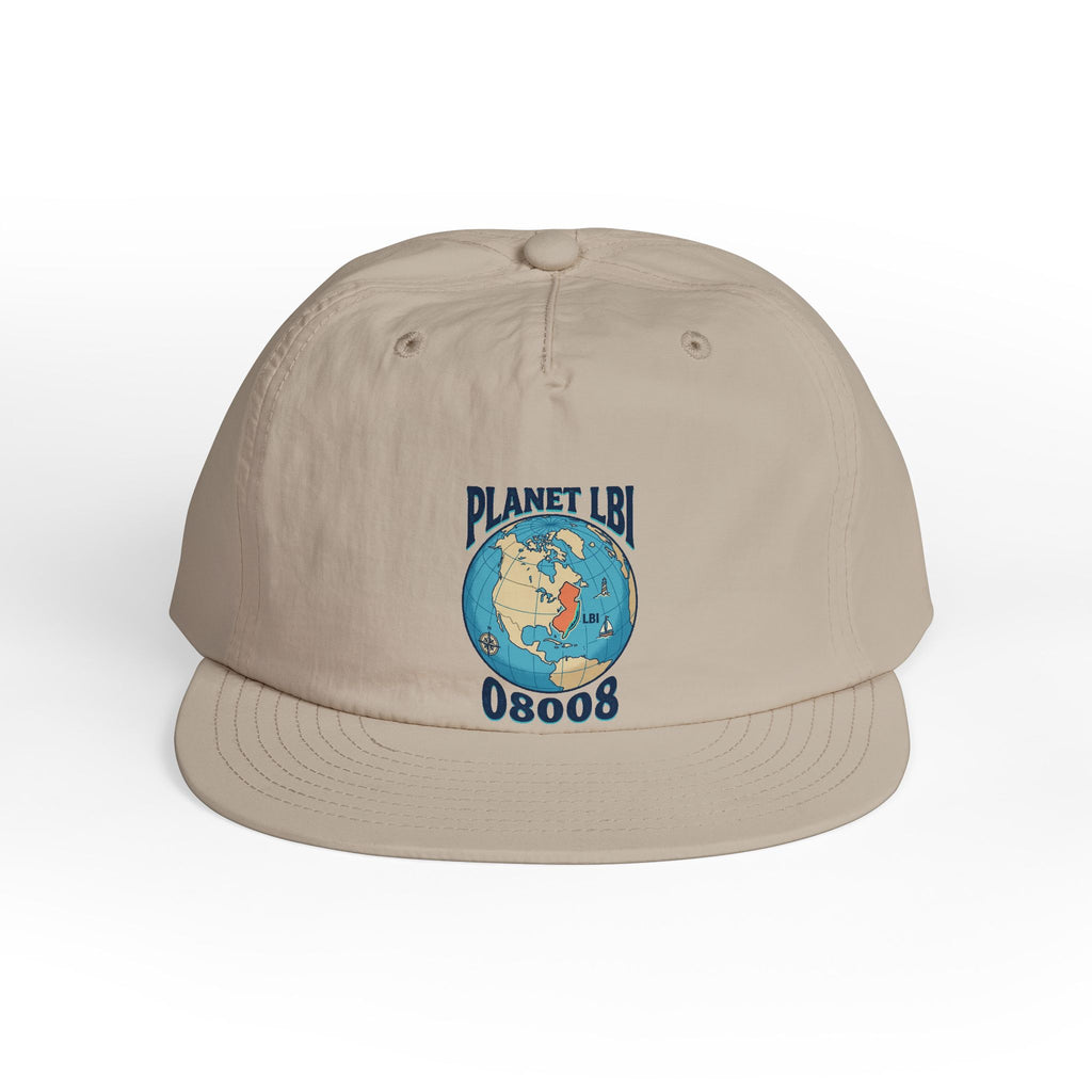 Planet LBI 08008 NJ Embroidered Globe Baseball Hat