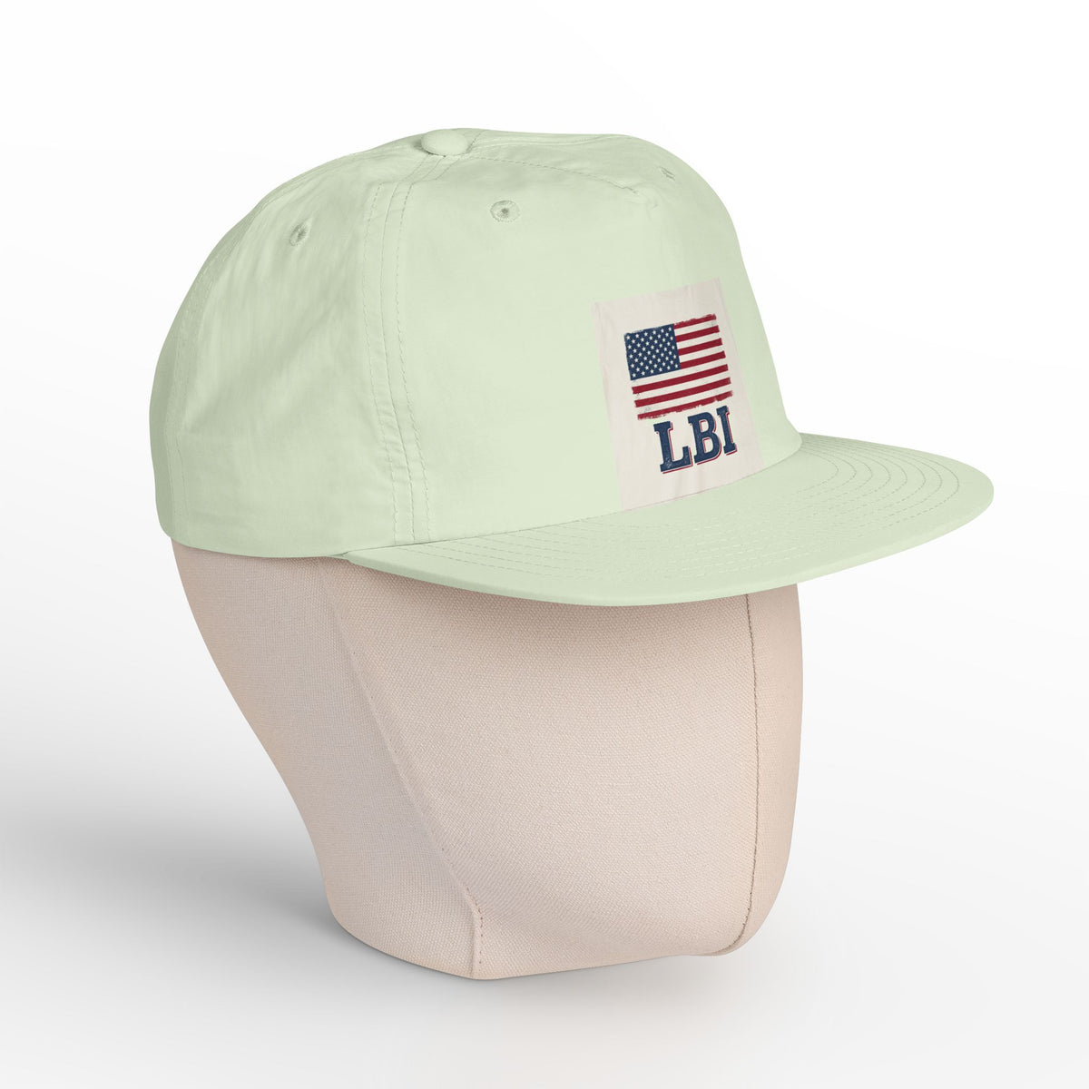 AMERICAN FLAG LBI  Embroidered Globe Baseball Hat