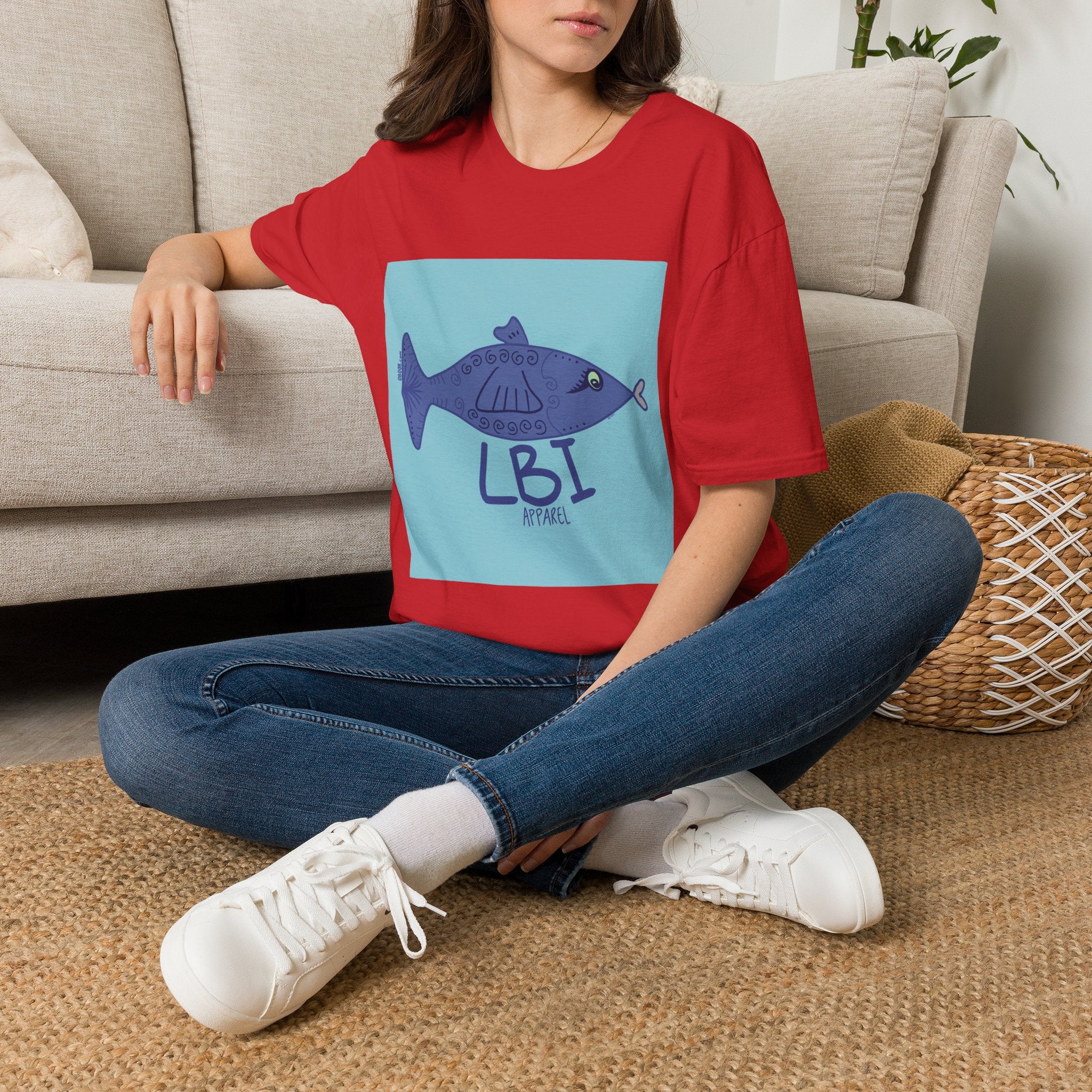 LBI Apparel T-Shirt — Beachy Fish Graphic Tee (a)