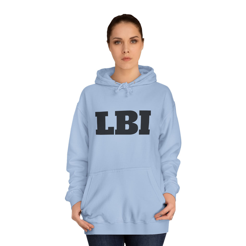 LBI College Hoodie — Classic Campus Lettering Pullover