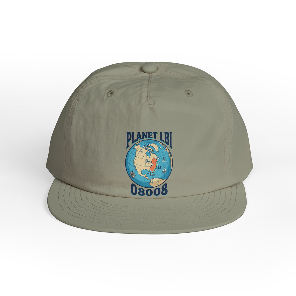 Planet LBI 08008 NJ Embroidered Globe Baseball Hat