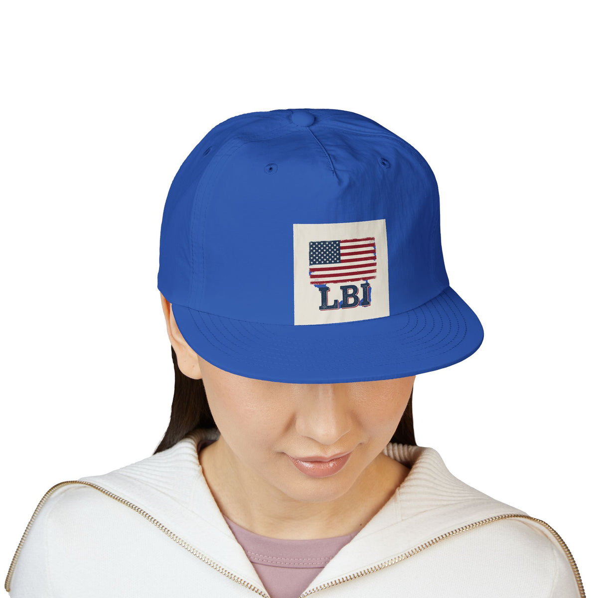 AMERICAN FLAG LBI  Embroidered Globe Baseball Hat