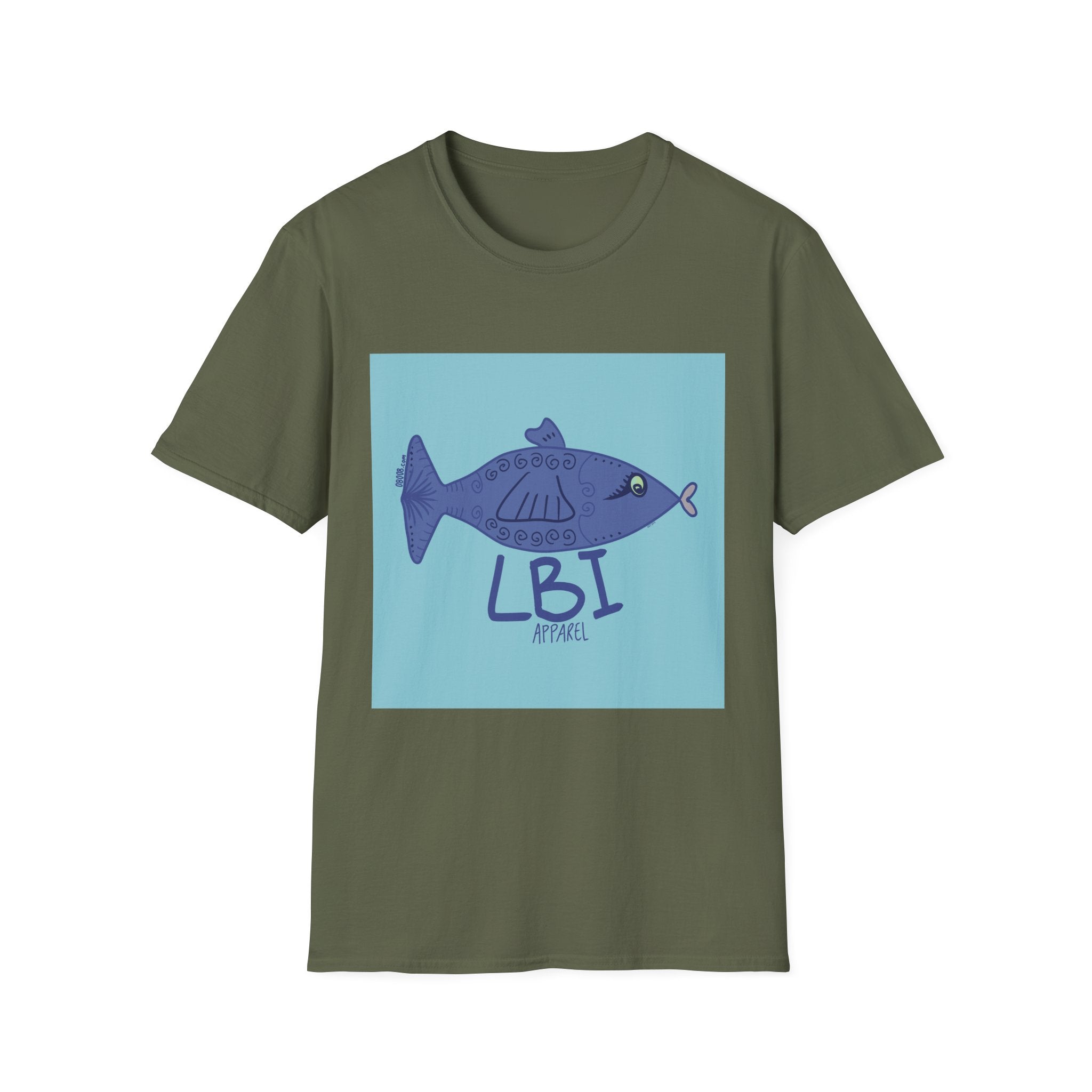 LBI Apparel T-Shirt — Beachy Fish Graphic Tee (a)