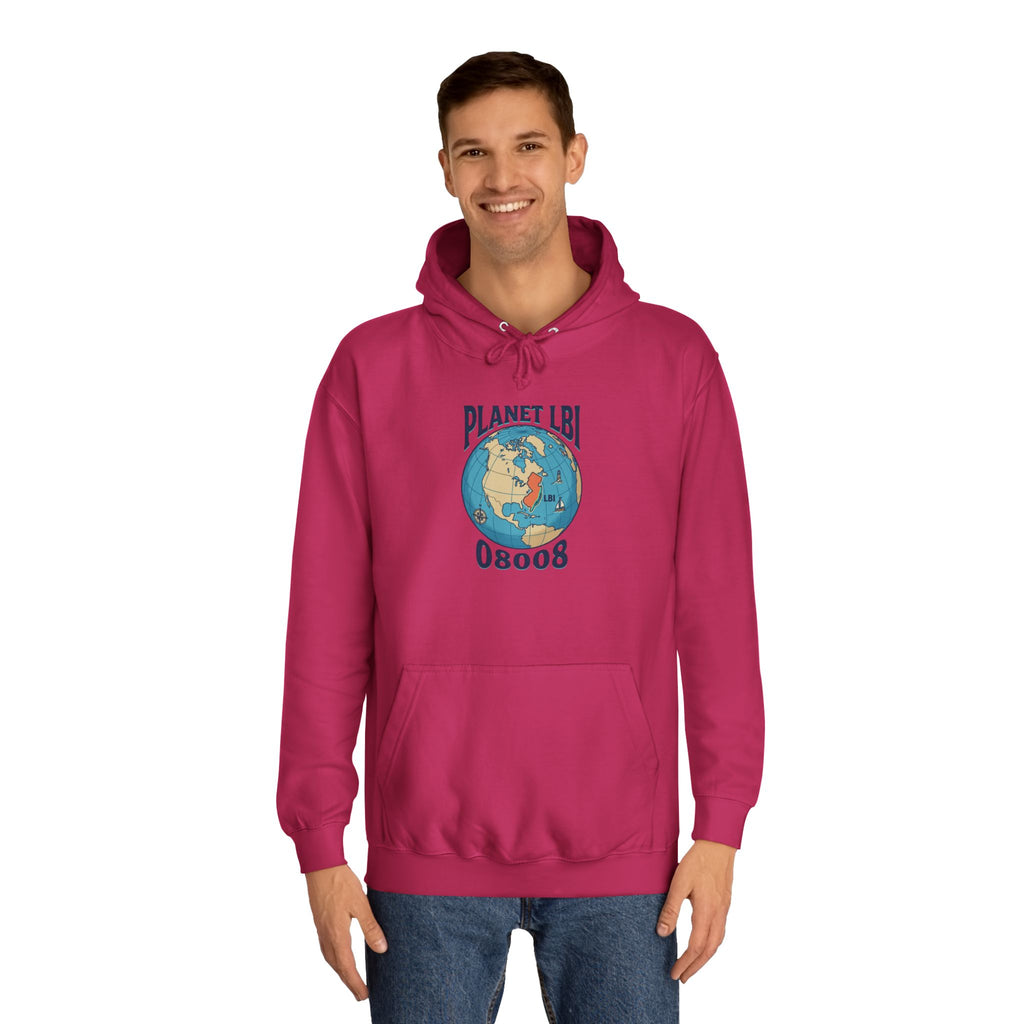 Planet LBI Hoodie — Earth Graphic Eco-Friendly Sweatshirt