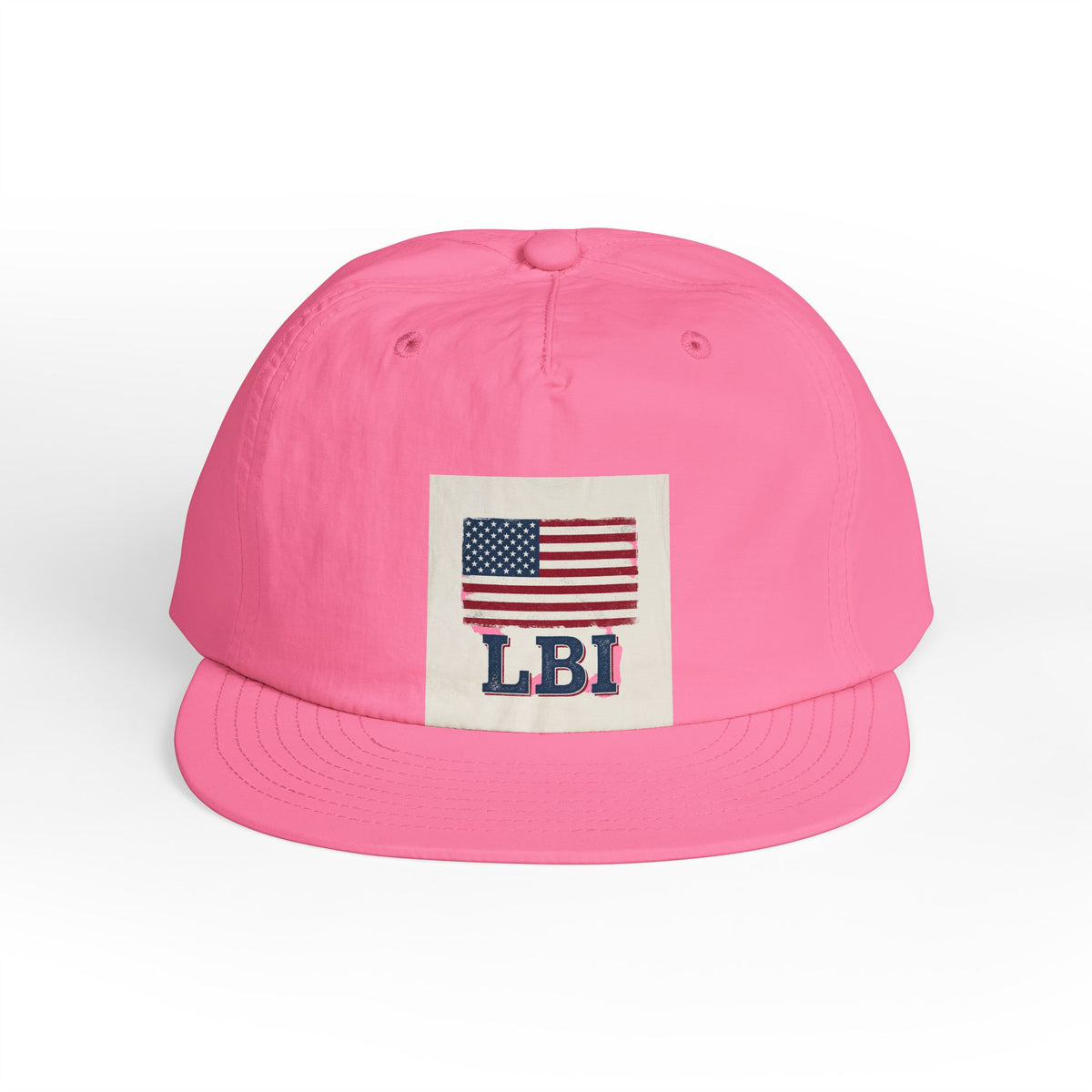 AMERICAN FLAG LBI  Embroidered Globe Baseball Hat