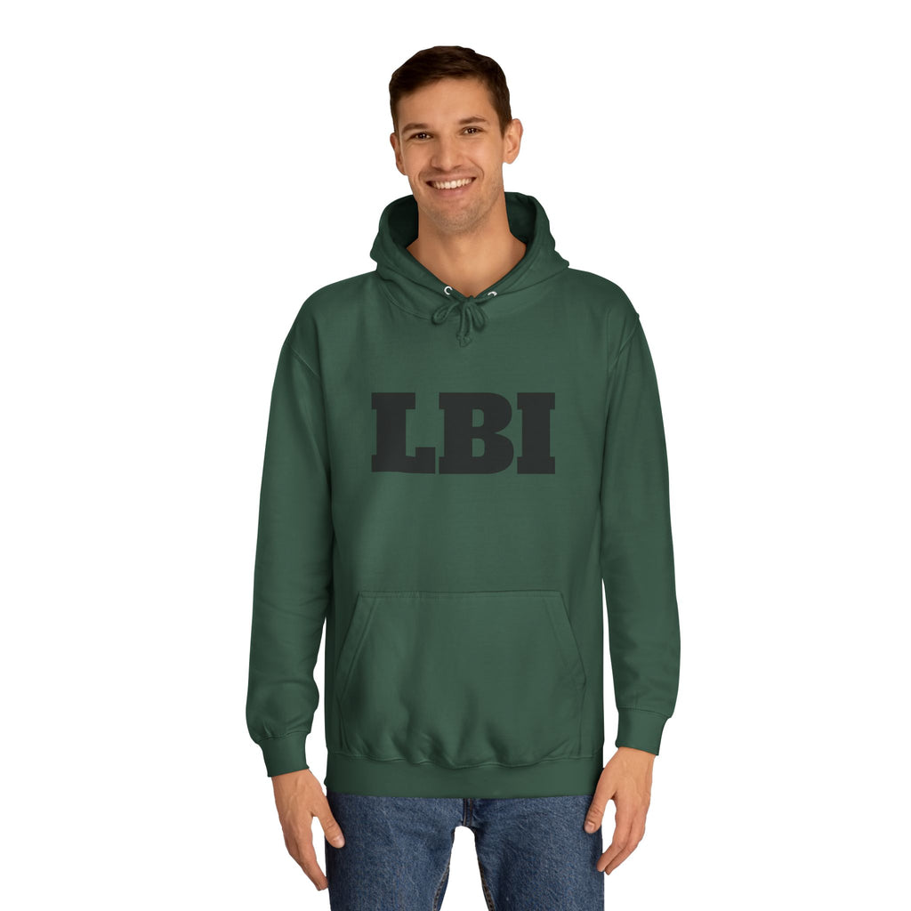 LBI College Hoodie — Classic Campus Lettering Pullover