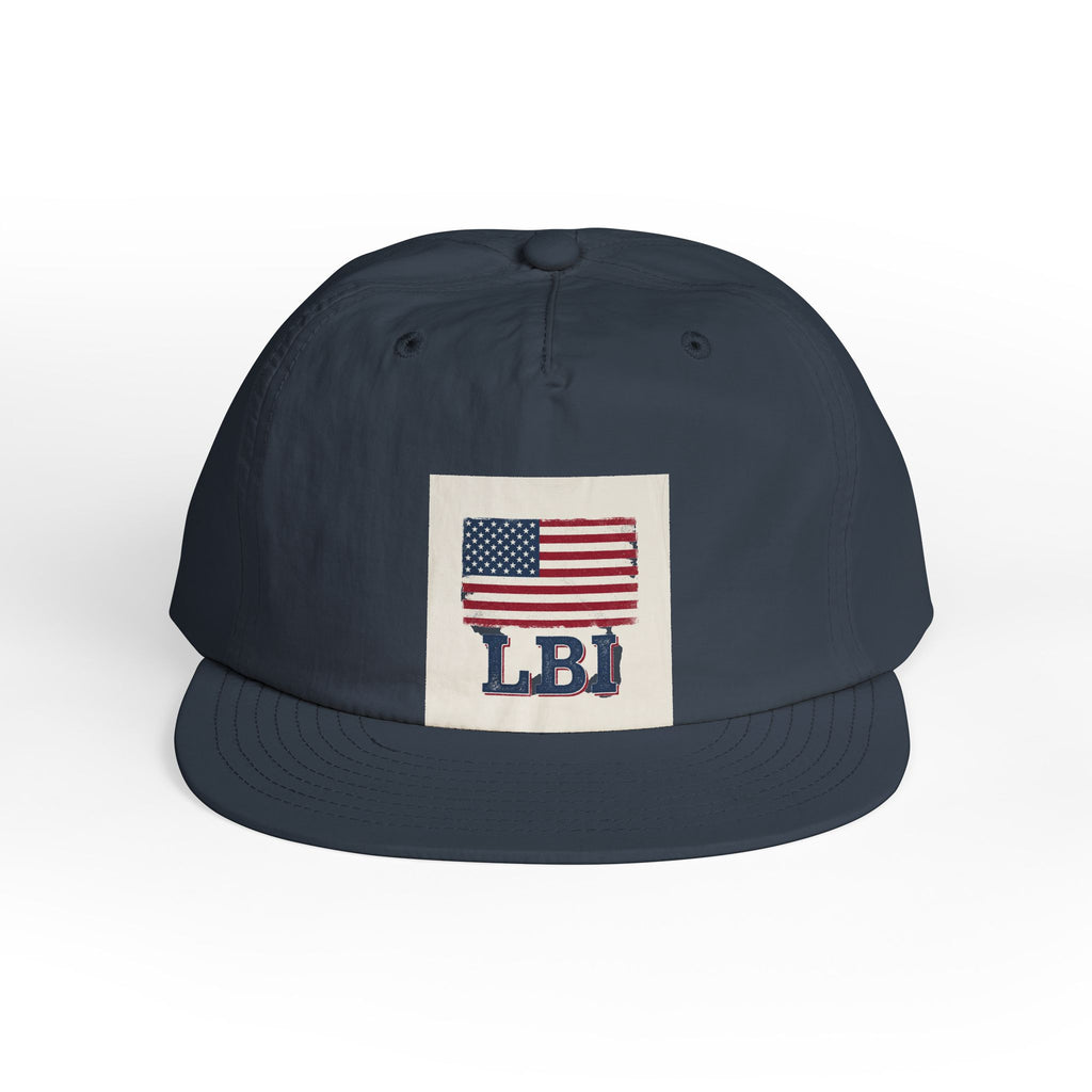 AMERICAN FLAG LBI  Embroidered Globe Baseball Hat