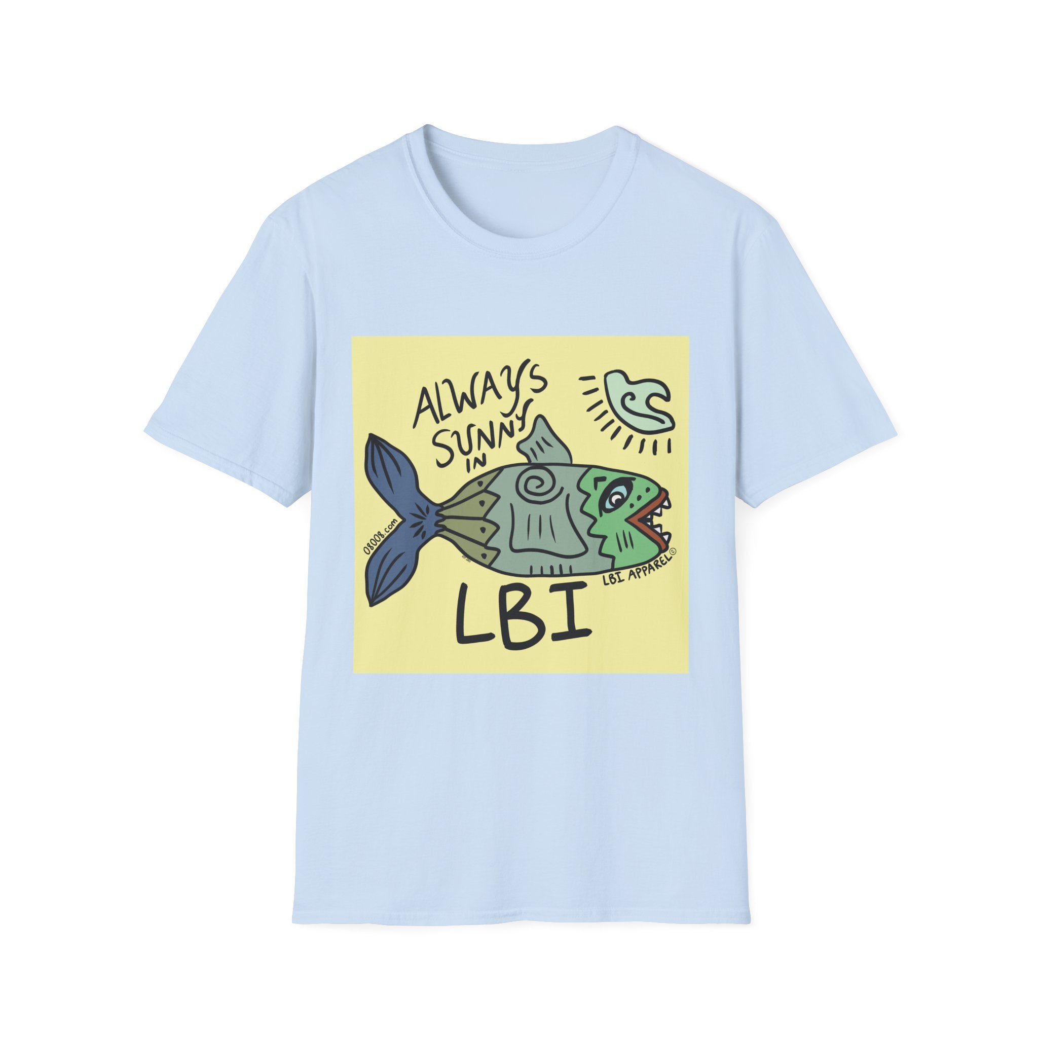 Always Sunny in LBI T-Shirt — Beachy Fish Graphic Tee