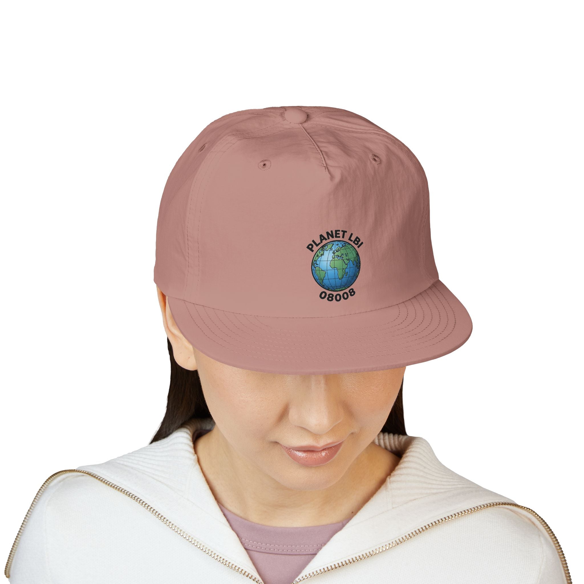 Surf Cap — 'Planet LBI ' Embroidered Globe Baseball Hat