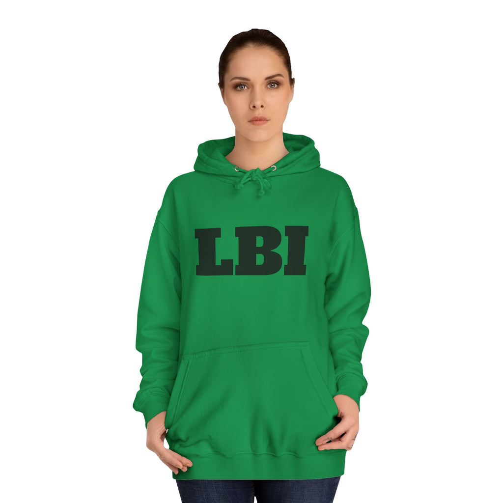 LBI College Hoodie — Classic Campus Lettering Pullover