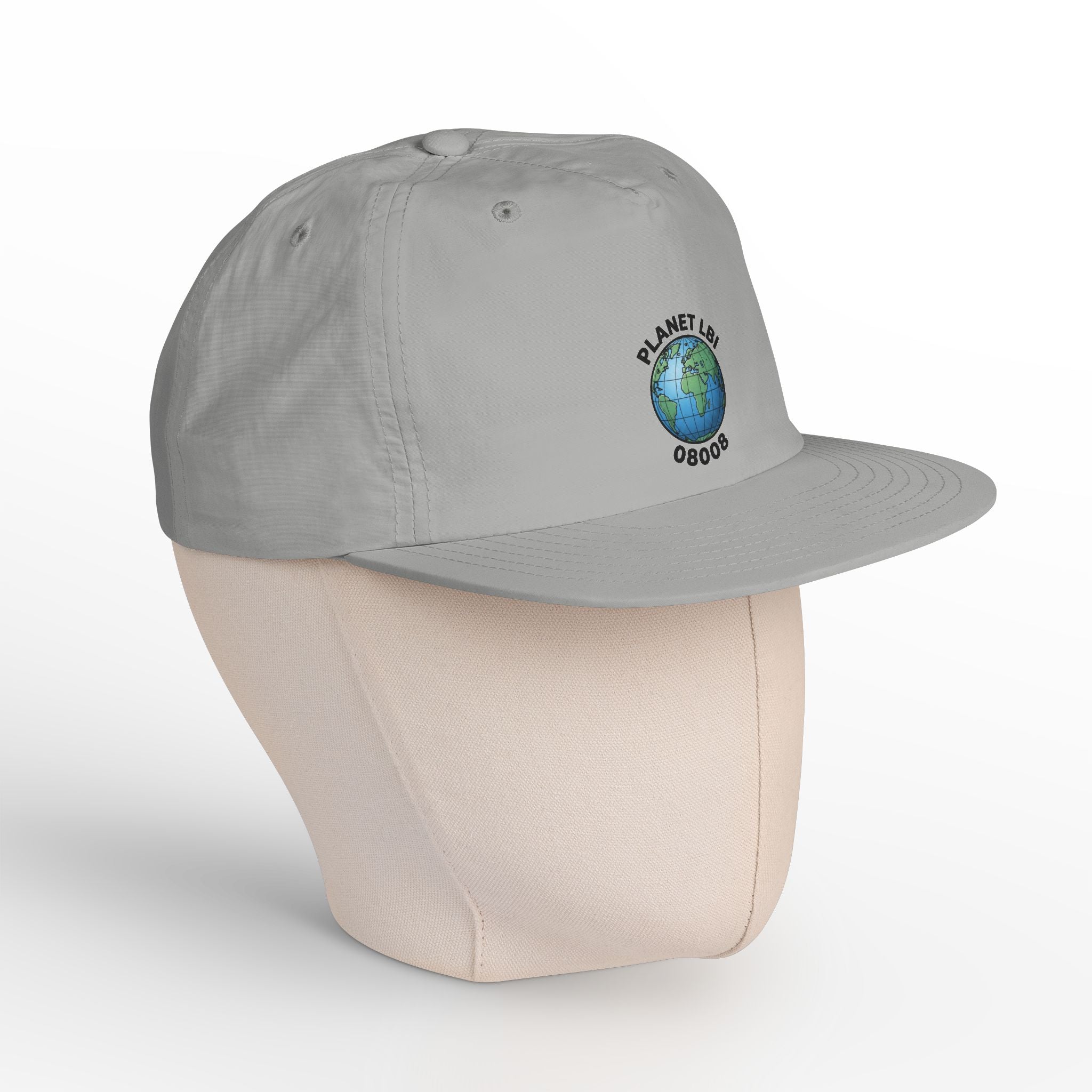 Surf Cap — 'Planet LBI ' Embroidered Globe Baseball Hat
